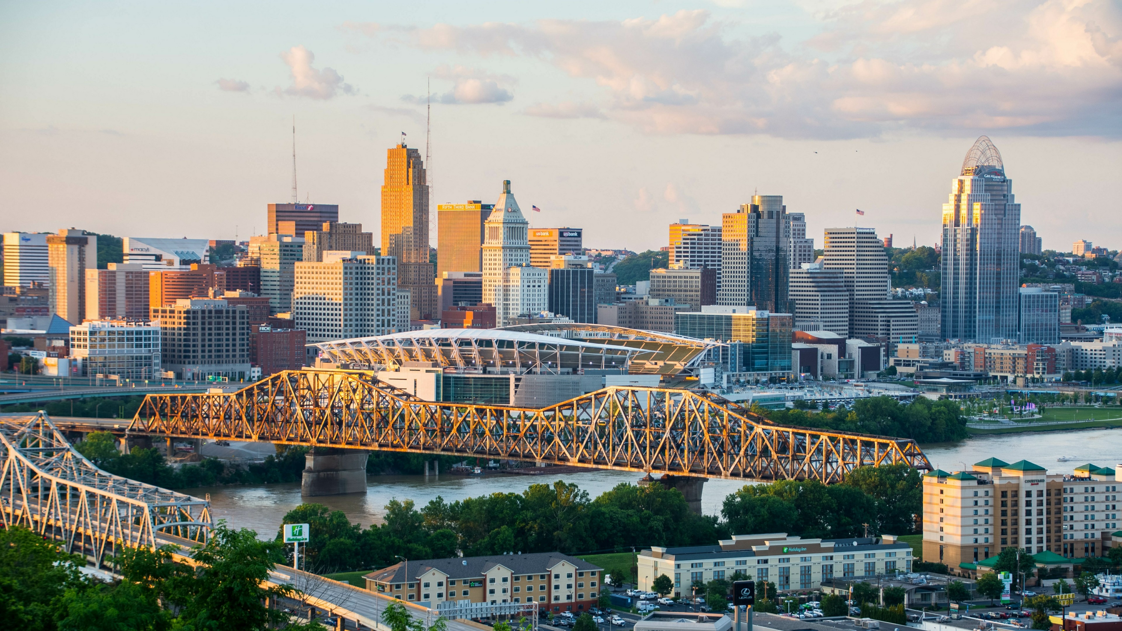 Cincinnati Skyline Desktop Wallpaper