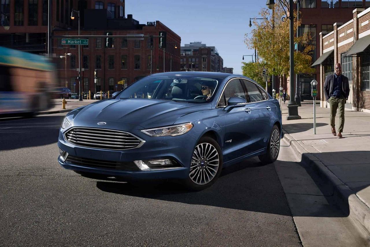 Ford Fusion Blue Color Full HD Wallpaper Cars 2018 2019