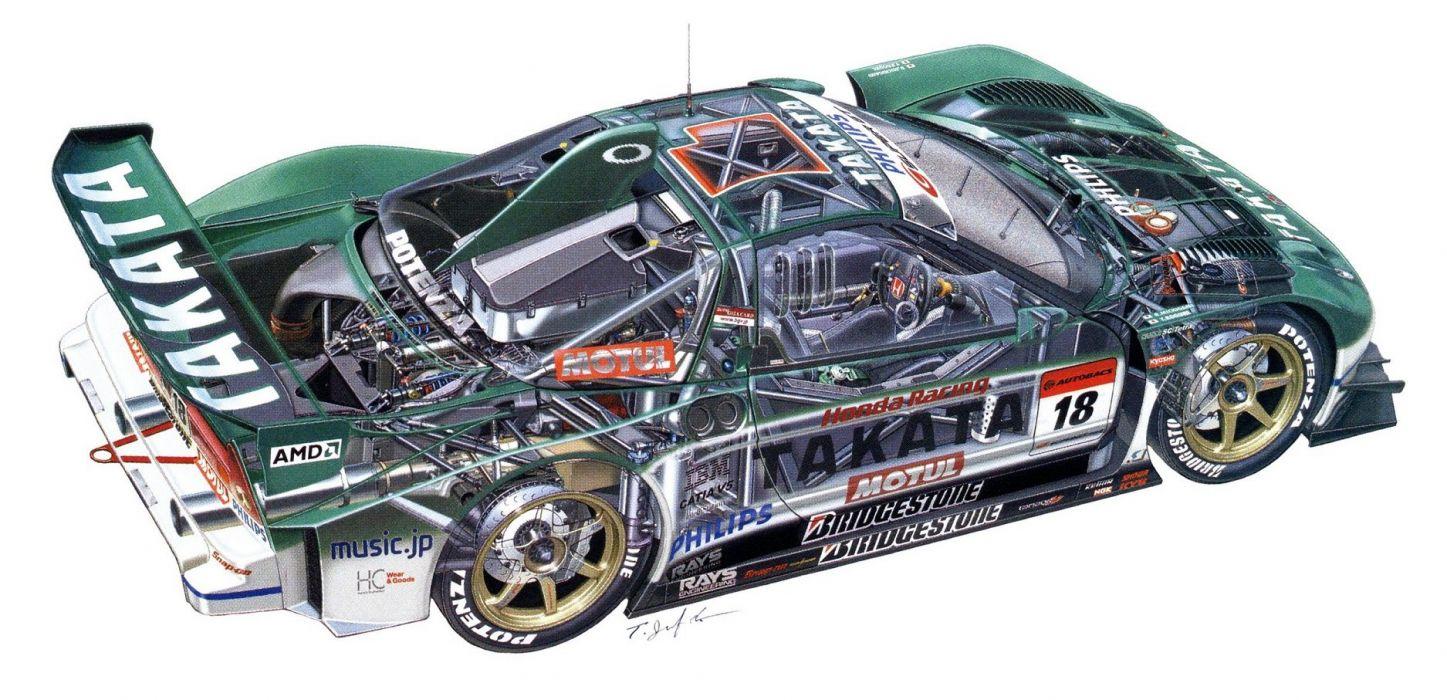 Honda NSX Takata Dome NSX JGTC Super GT Cars Racecars Technical