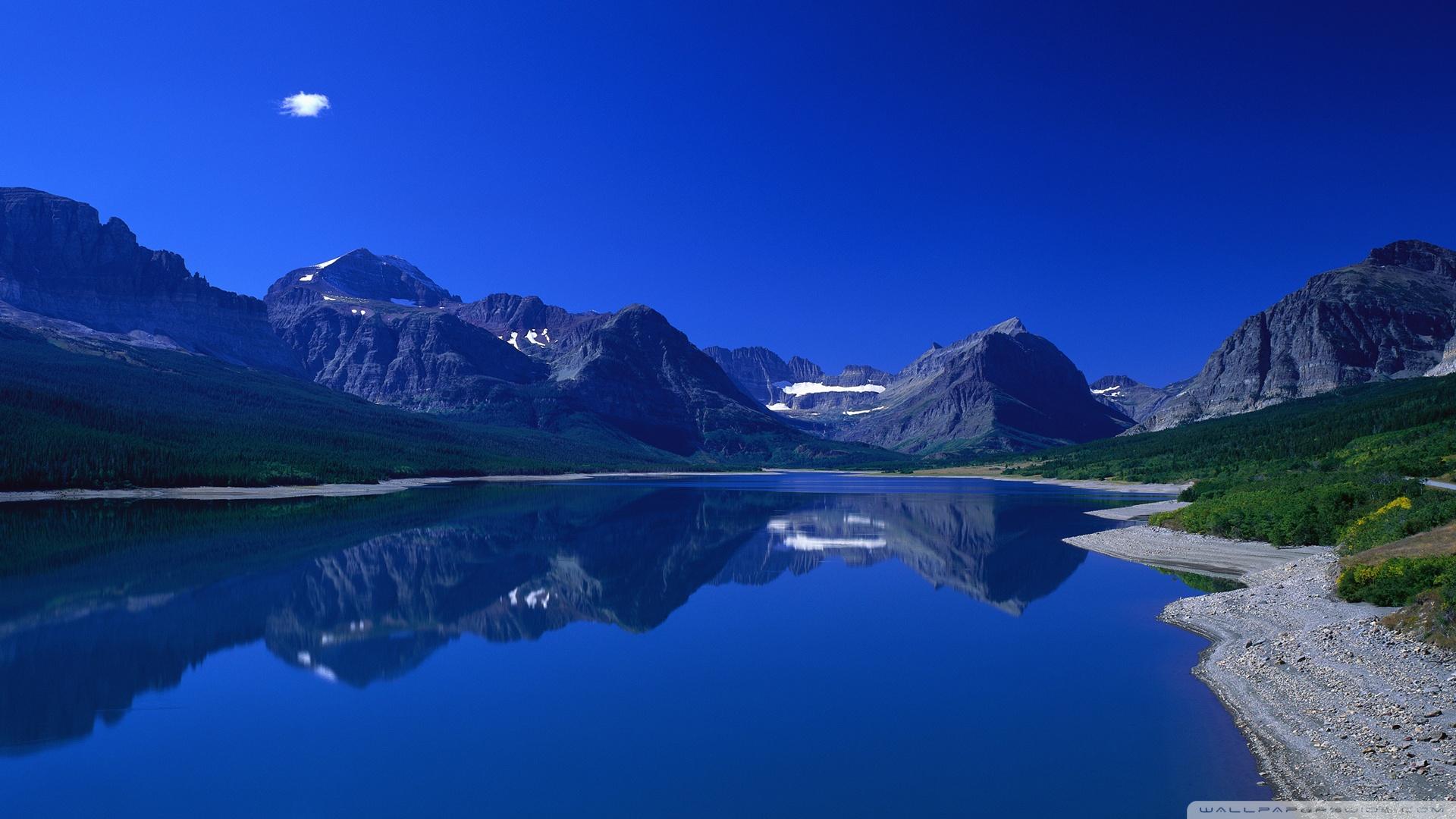 Blue Mountain Lake ❤ 4K HD Desktop Wallpaper for 4K Ultra HD TV