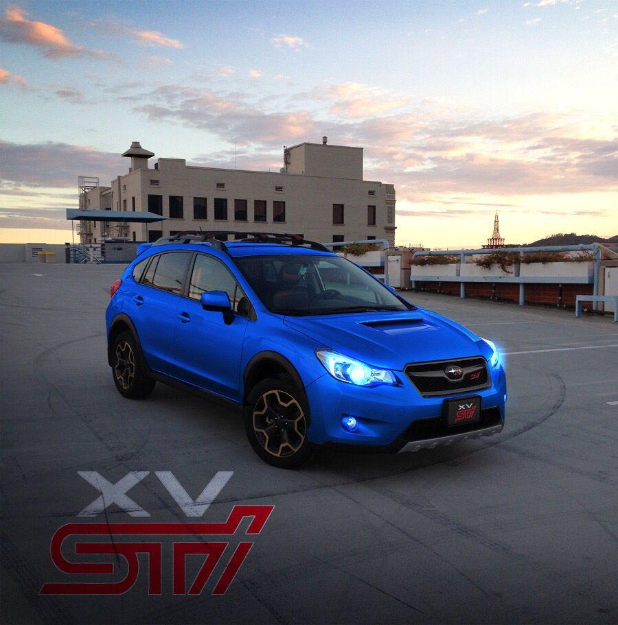 Subaru XV STI WRX Blue Color. iPhone Wallpaper. Subaru Impreza และ