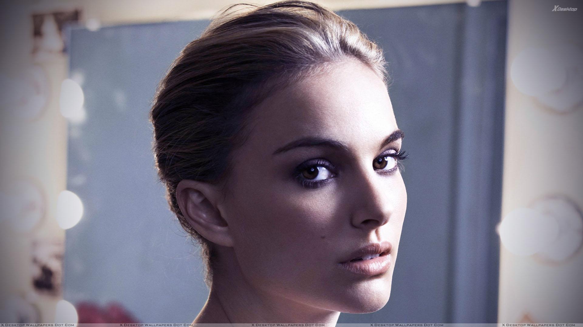 Natalie Portman Sad Side Face Closeup Wallpaper
