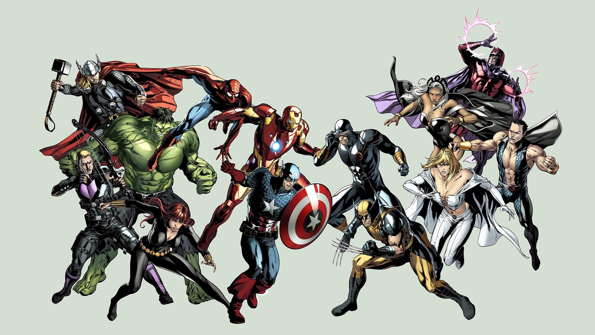Hawkeye Cyclops Avengers Vs X Men Storm Comics Wallpaper