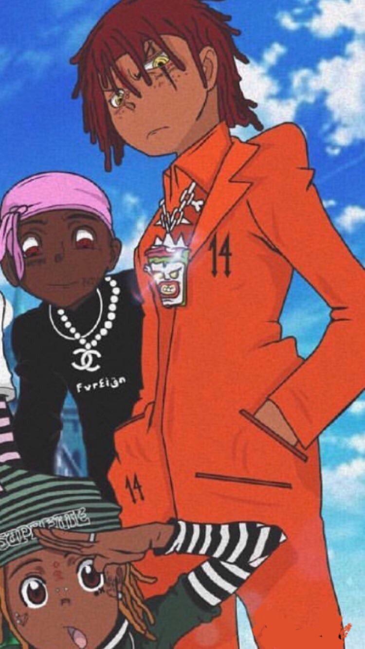 I think the picture on trippie's story is actually a fire wallpaper