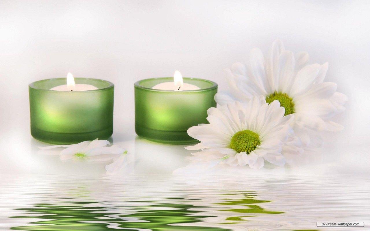 spa picture free. Free Wallpaper Photography wallpaper 1 wallpaper. Green candle, Candles, Pillar candles