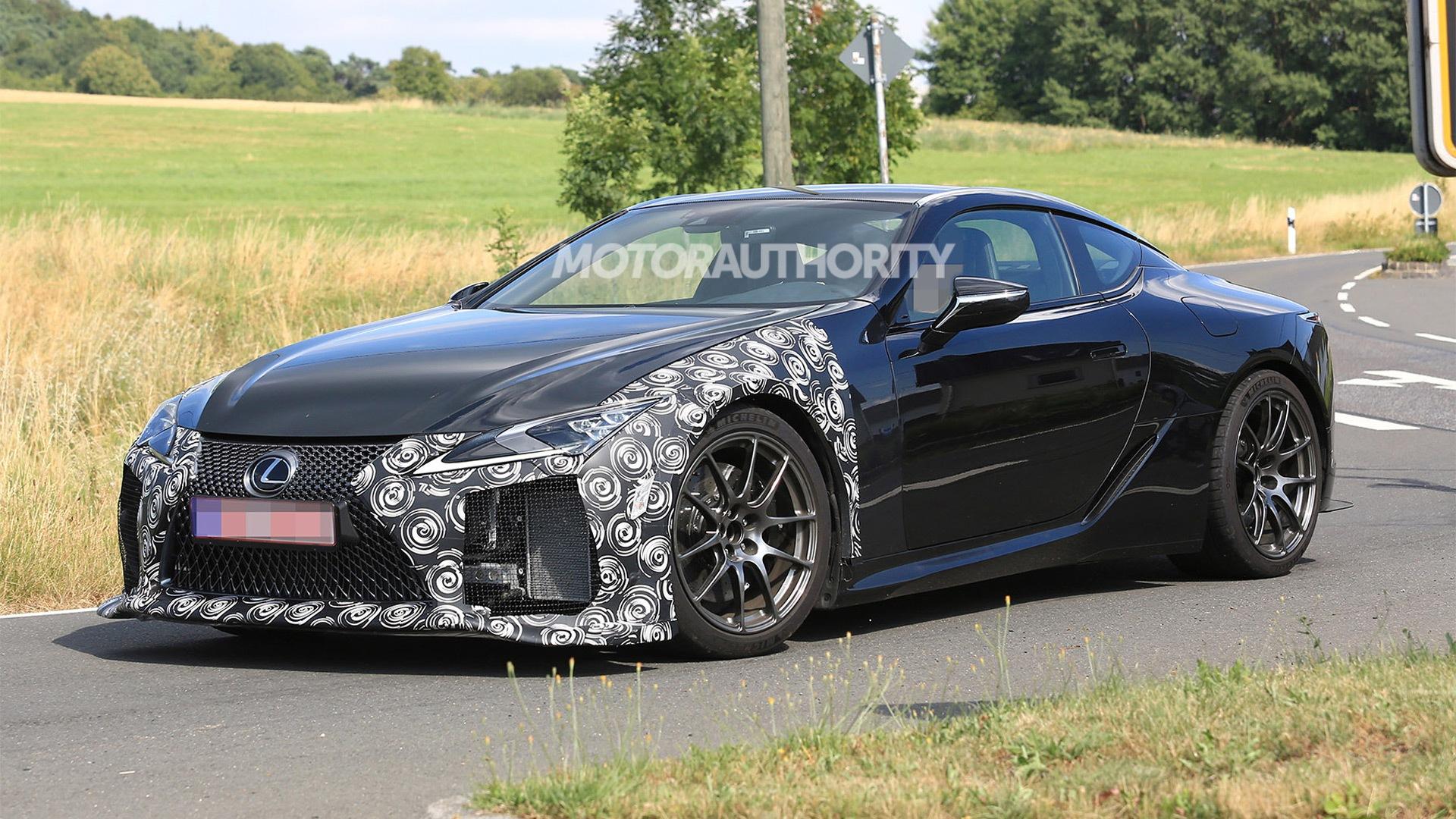 Lexus LC F spy shots