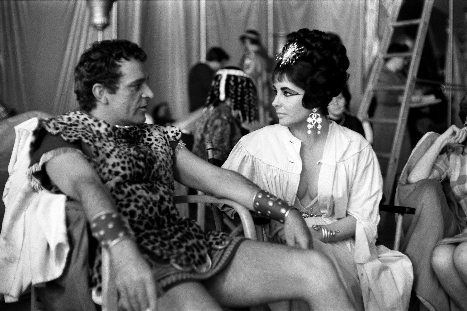 Cleopatra': Rare Photo of Liz Taylor, Richard Burton on Set in 1962