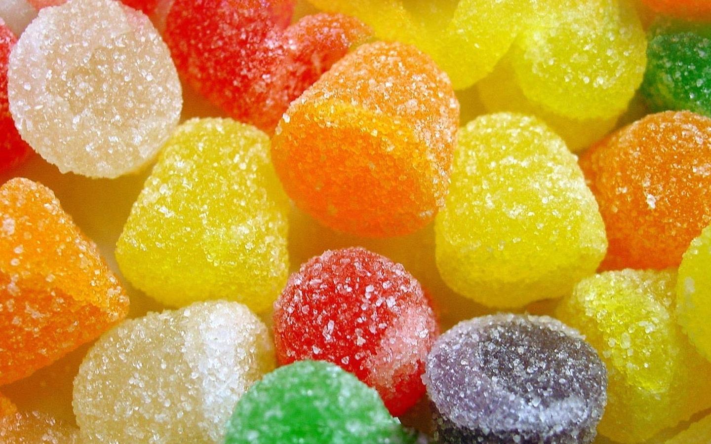 Download wallpaper 1440x900 jellies, sweets, tasty, sugar widescreen