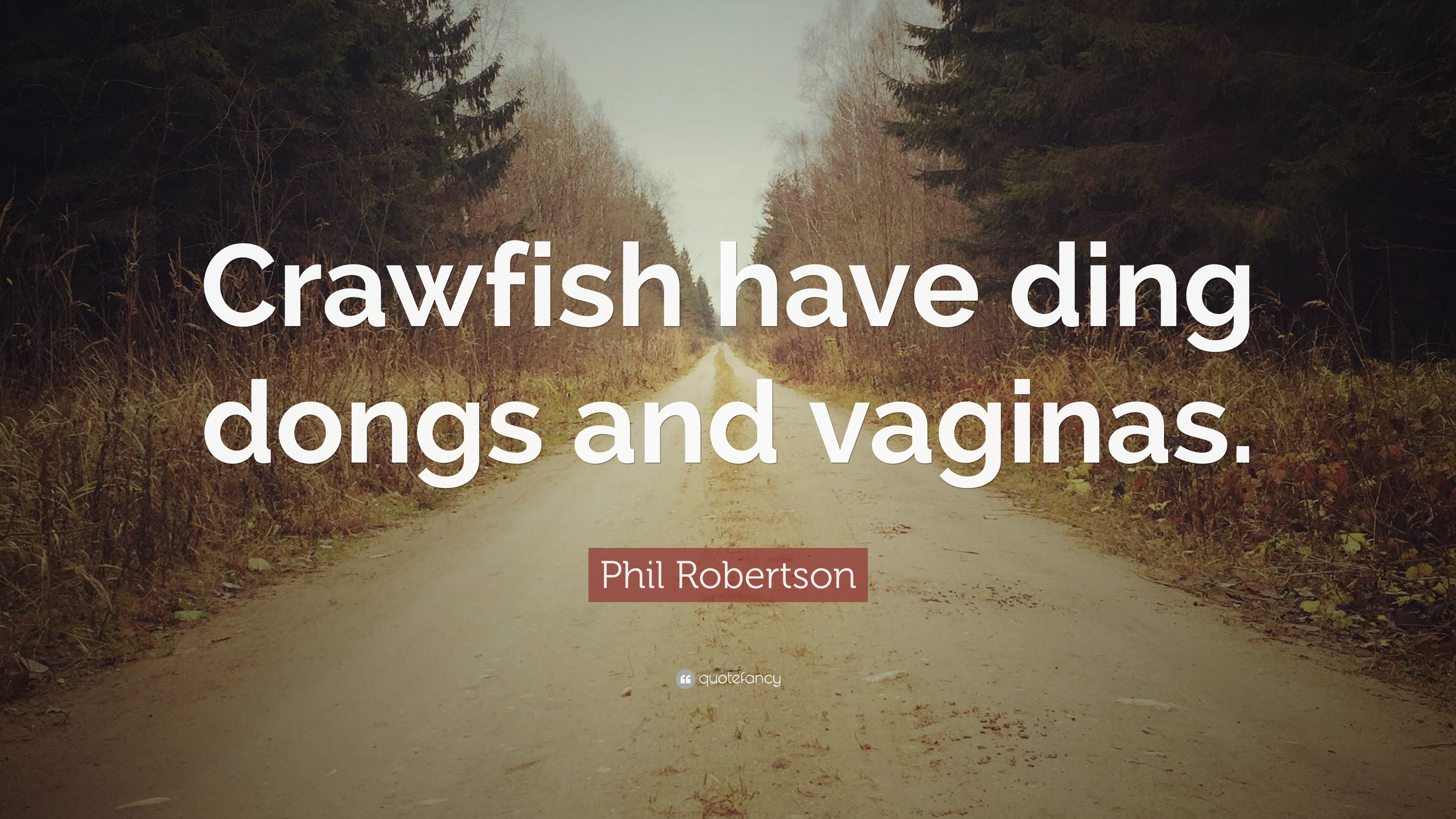 Phil Robertson Quote: “Crawfish have ding dongs and vaginas.” 7