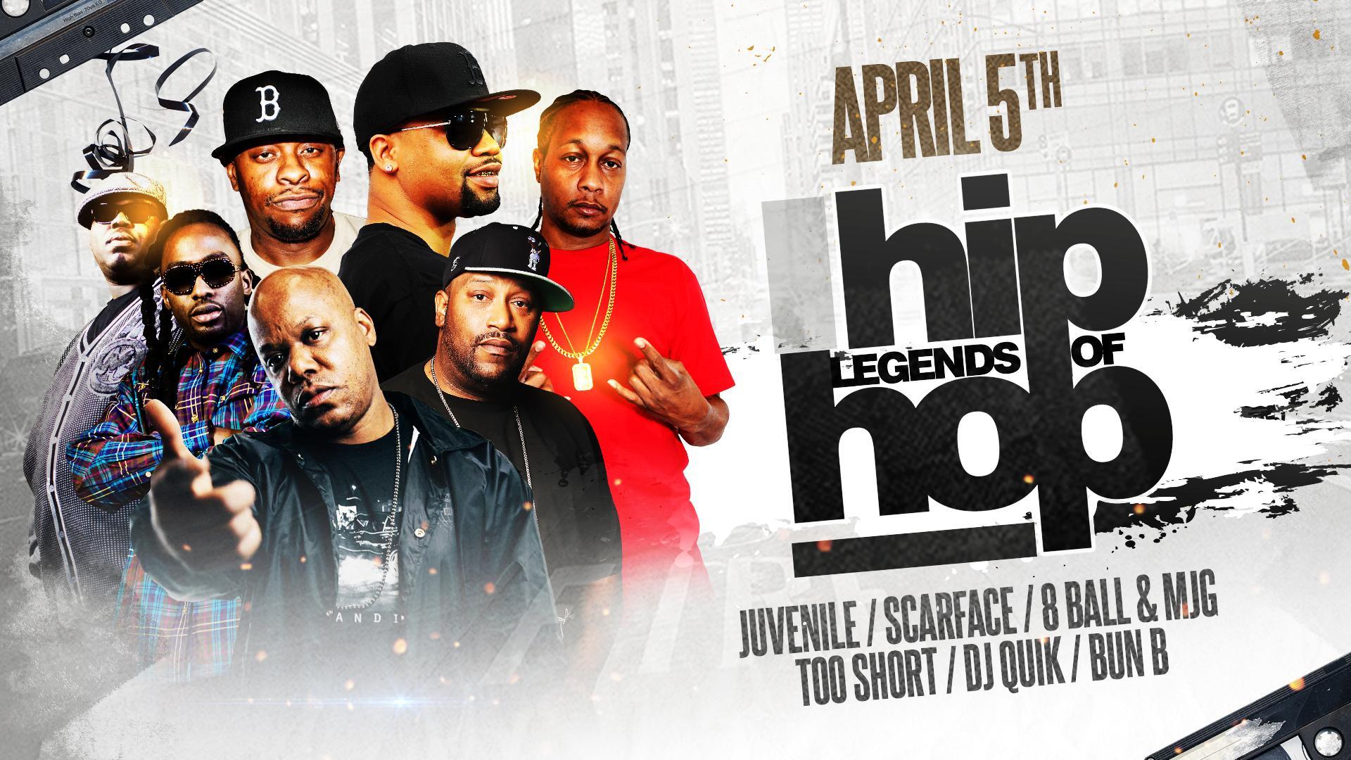 Legends of Hip Hop featuring Juvenile, Scarface, Too Short, DJ Quik