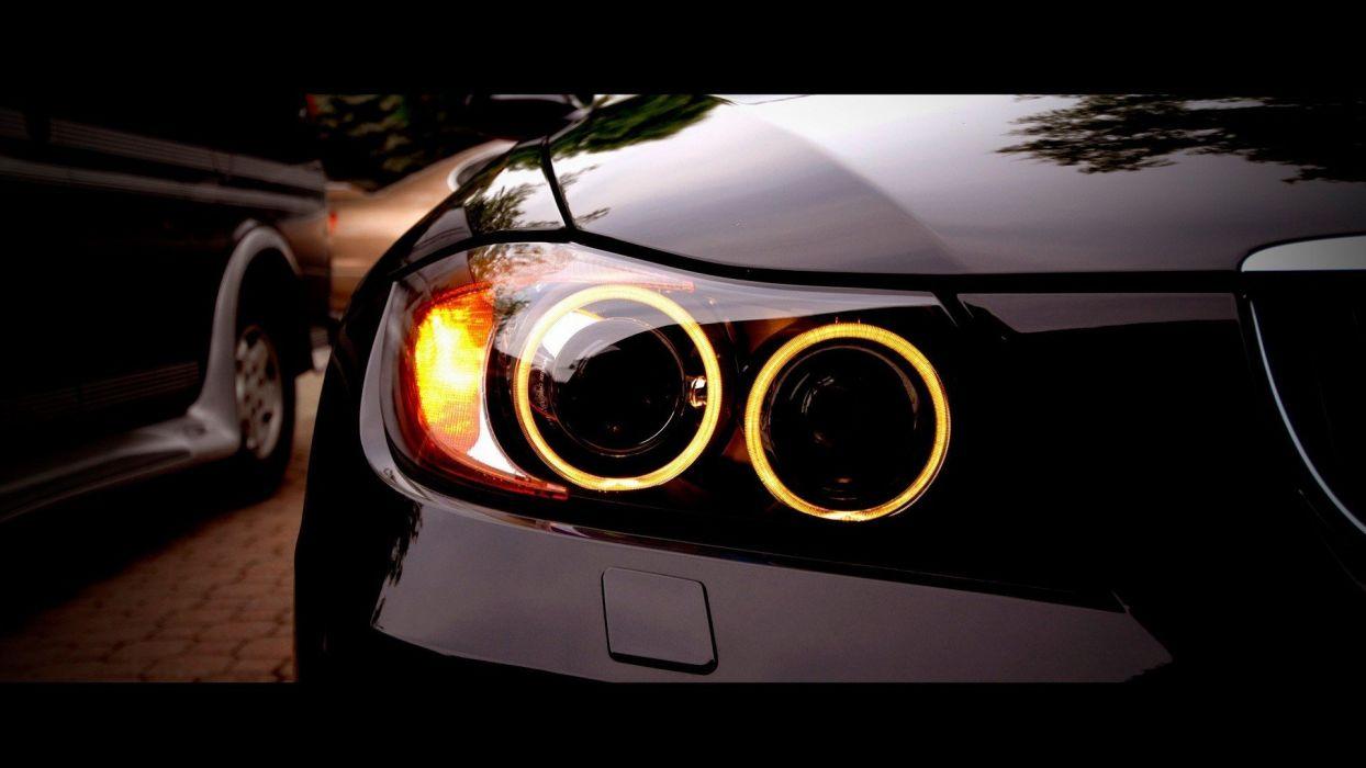 Close Up Cars BMW M3 BMW 3 Series Headlights Wallpaperx1080