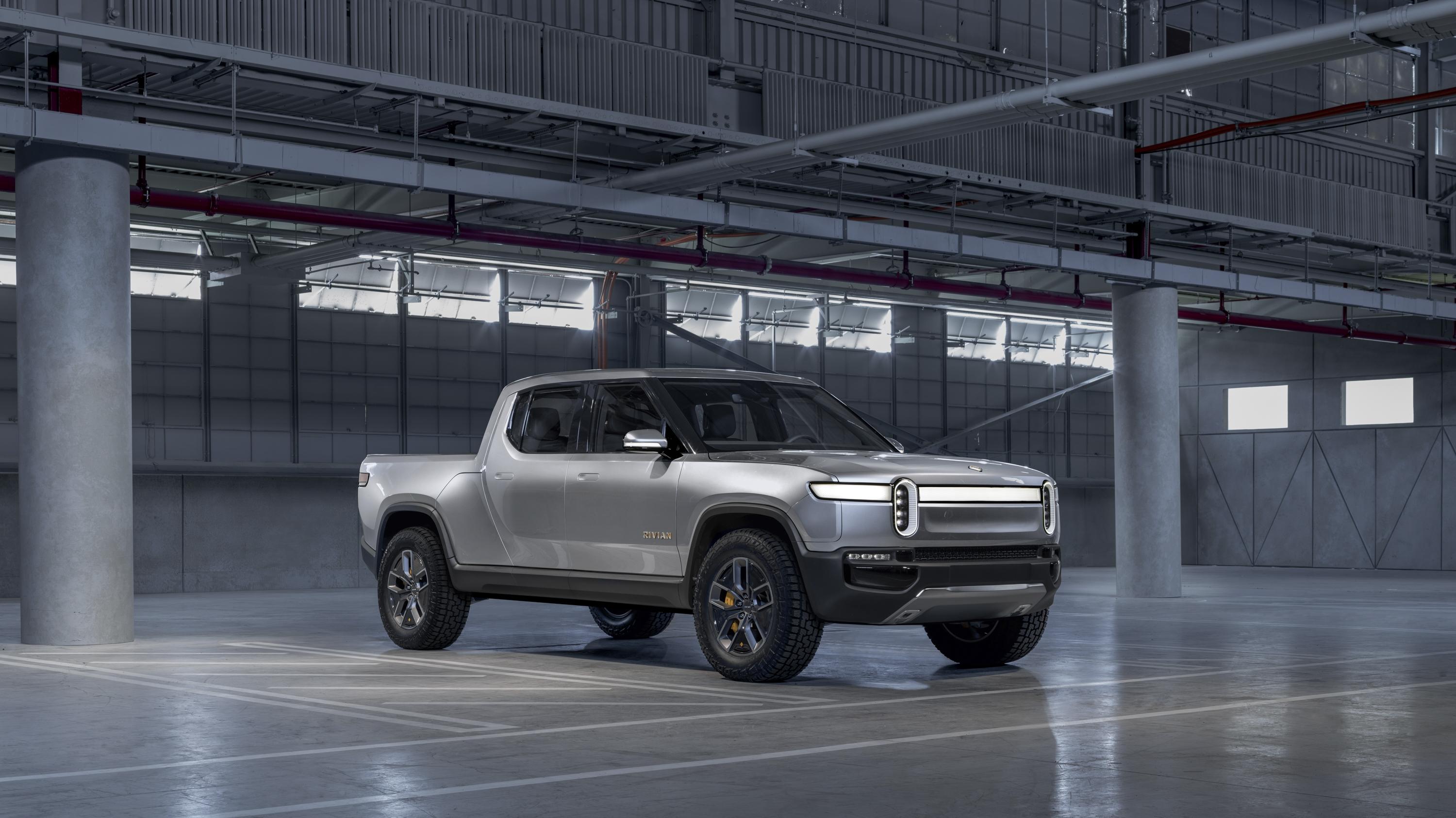 The 2020 Rivian R1T Electric Truck Middle Fingers Tesla With