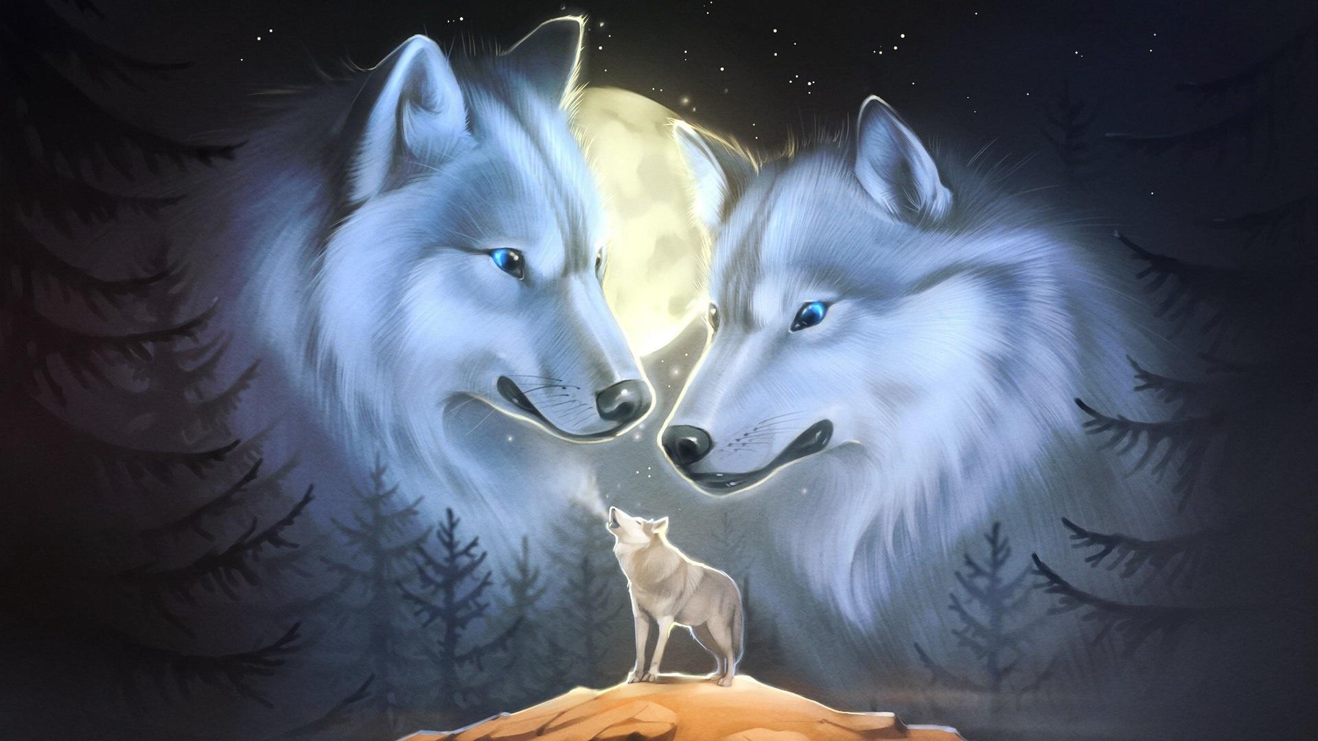 Wolf Howling HD Wallpaper. Wallpaper Studio 10. Tens of thousands