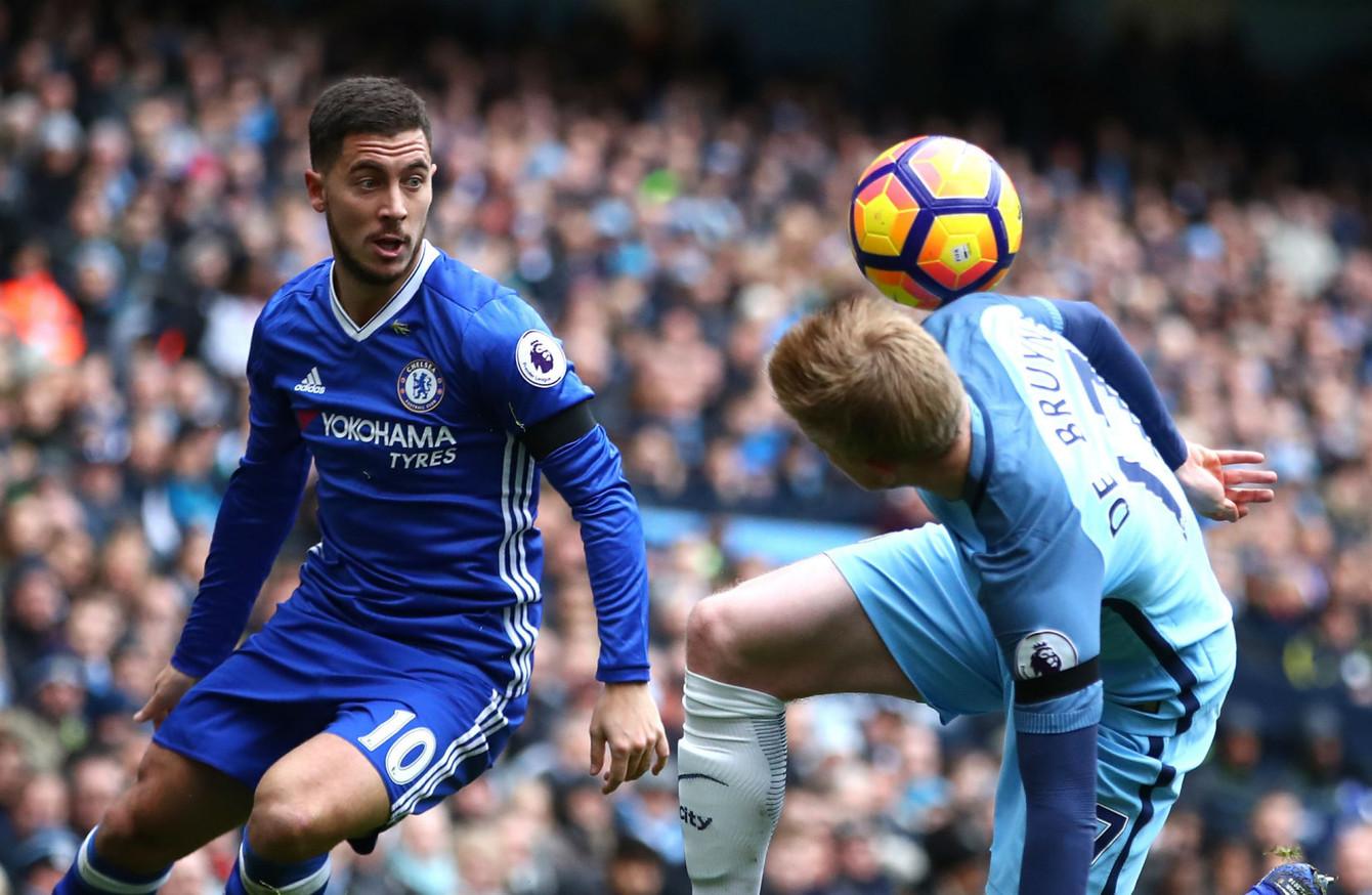 Kevin De Bruyne and City are the best in the Premier League, says Hazard