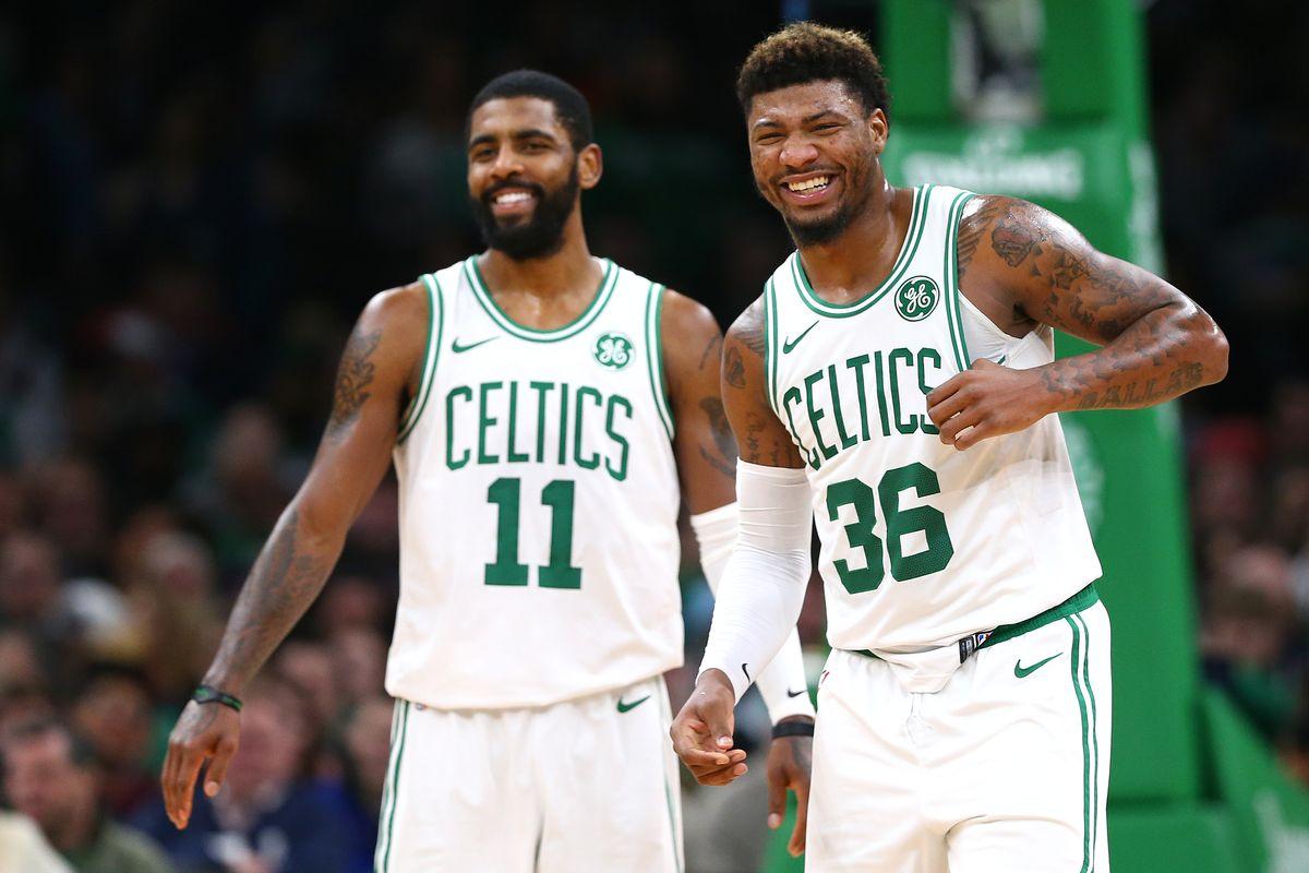 Kyrie Irving, Marcus Smart out tonight in Brooklyn