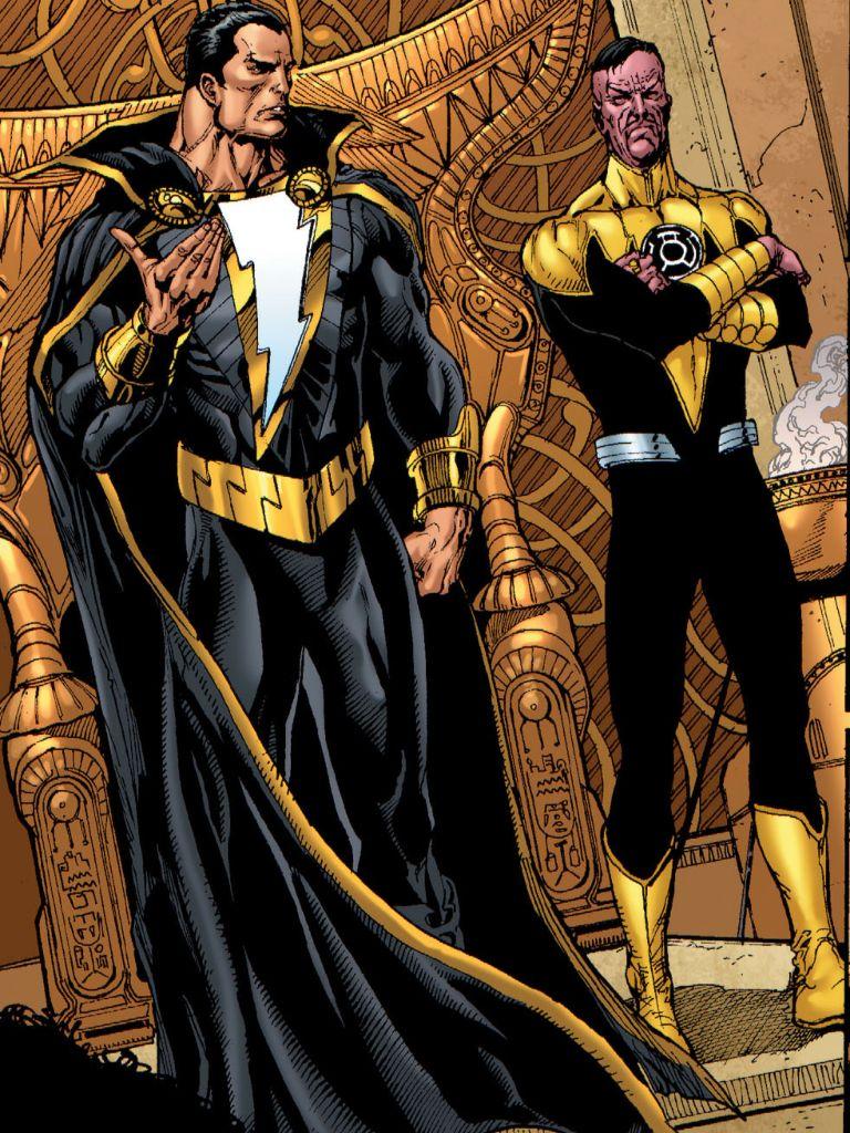 Black Adam and Sinestro. Wallpaper. Comics, DC Comics
