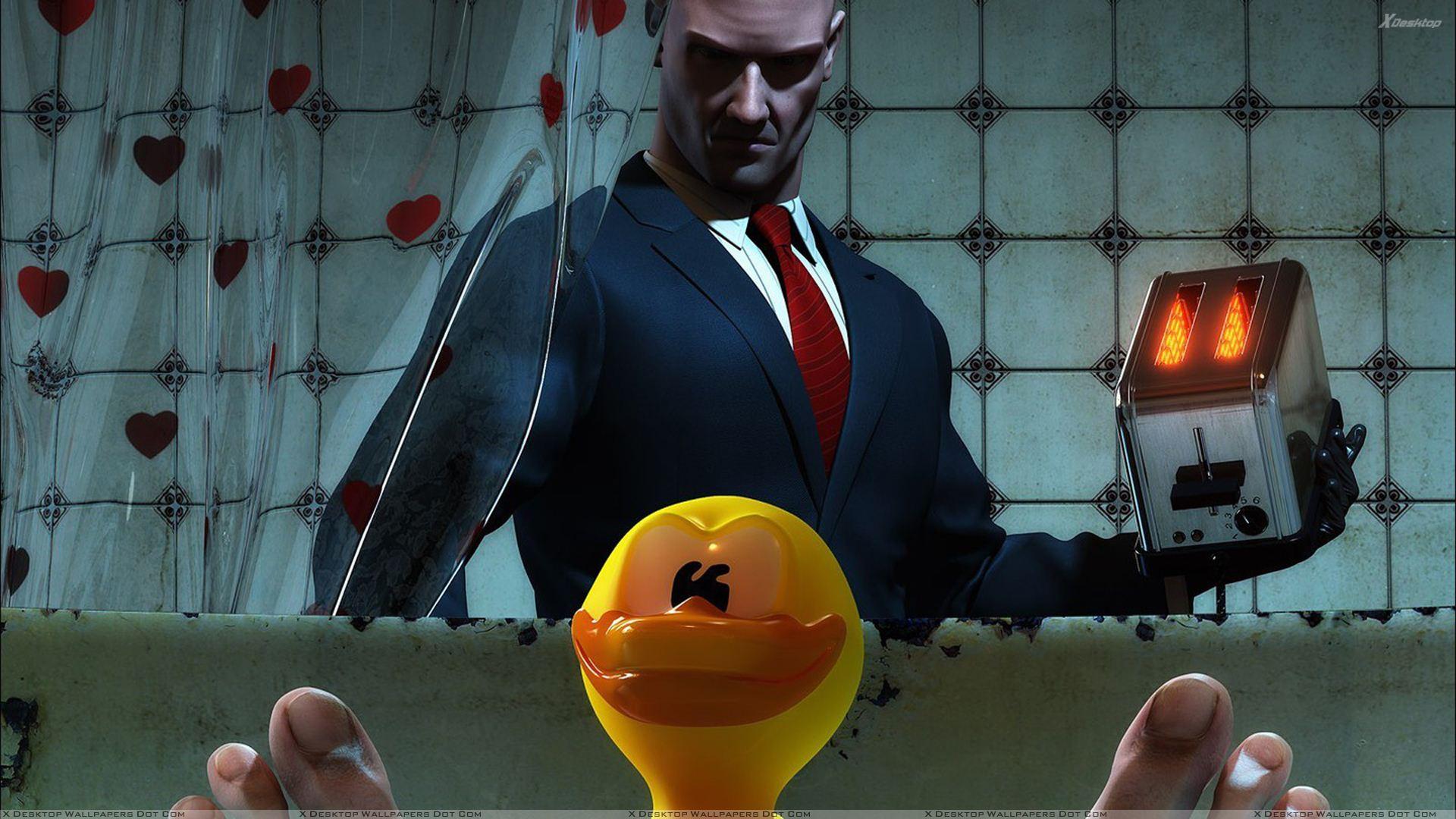 Hitman Absolution Toaster In Hand Wallpaper