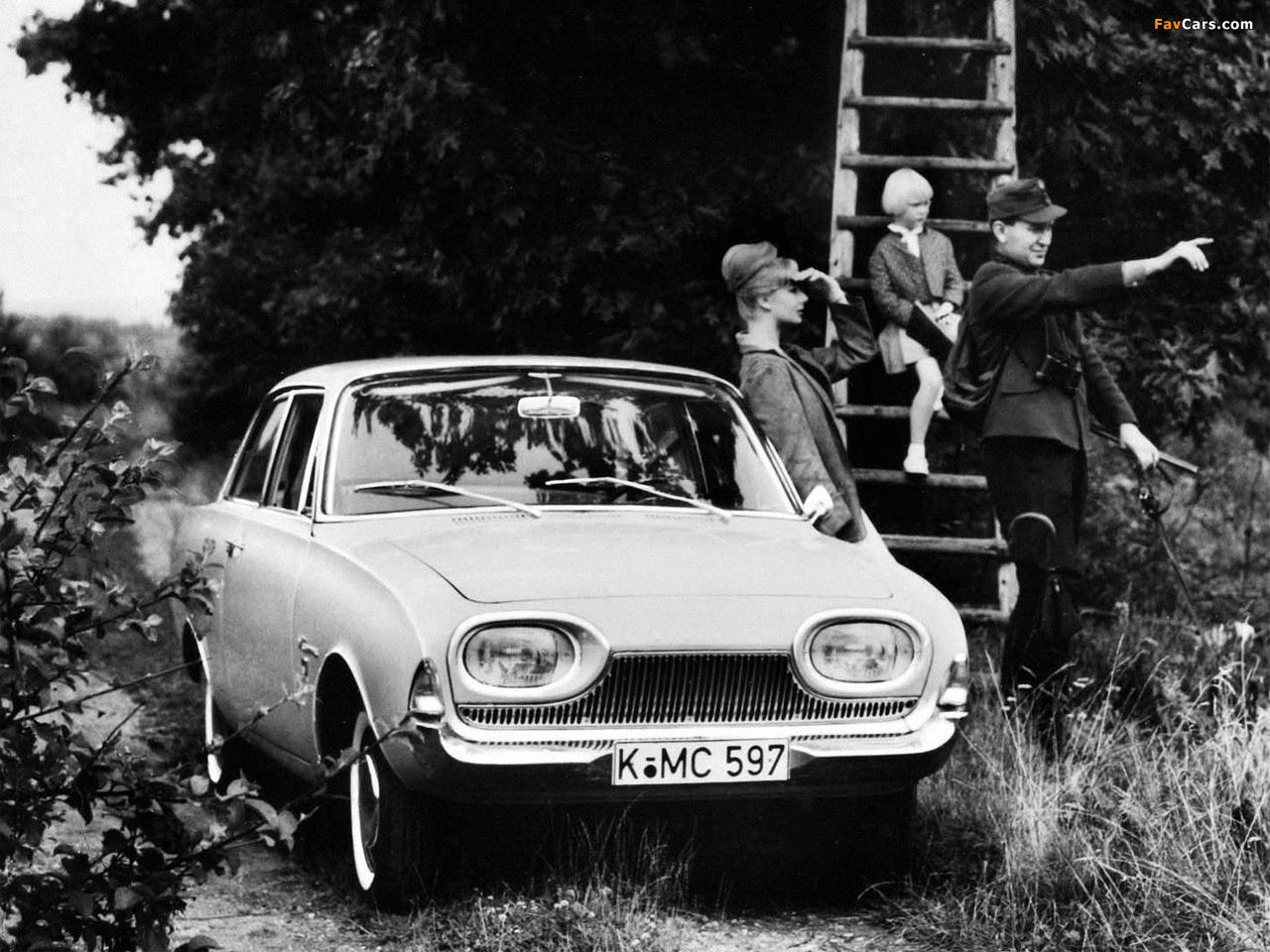 Ford Taunus 17M 2 Door (P3) 1960–64 Wallpaper (1280x960)