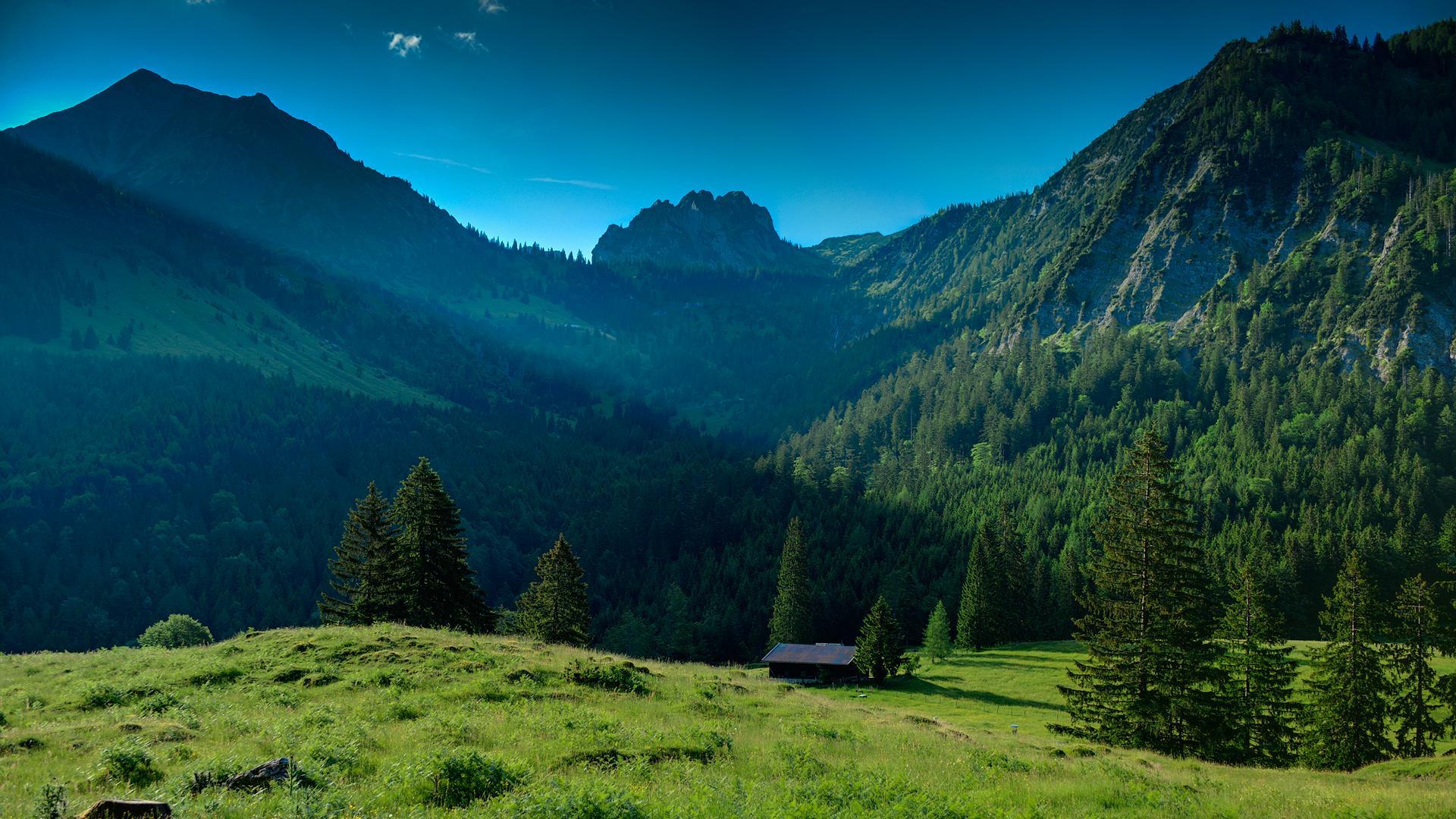 Green Mountain Landscape HD Wallpaperx1080