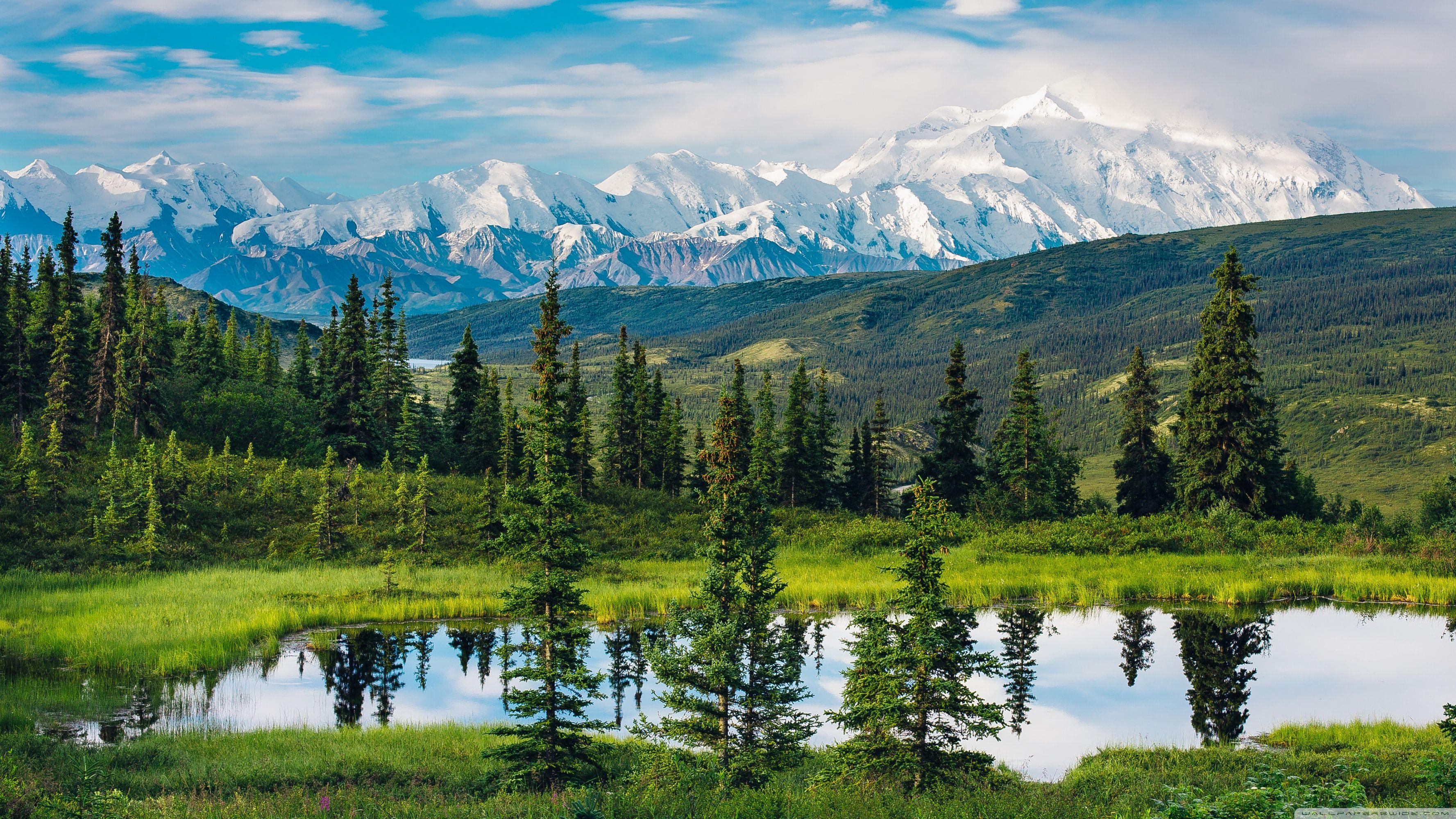 Alaska Range Beautiful Mountain Landscape ❤ 4K HD Desktop Nature