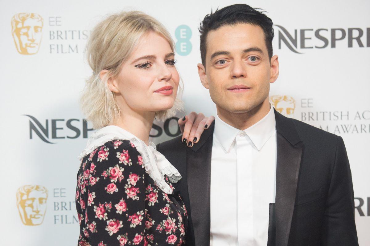 Lucy Boynton and Rami Malek At BAFTA 2019 Nespresso Nominees Party