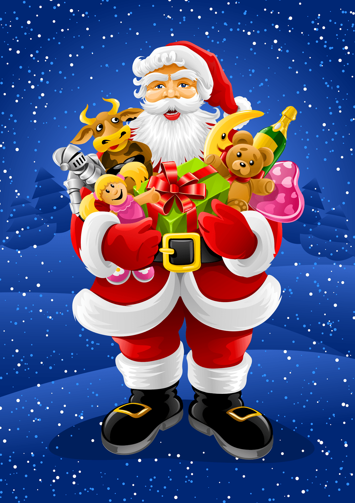 Santa Claus Drawing HD Wallpaper, Background Image