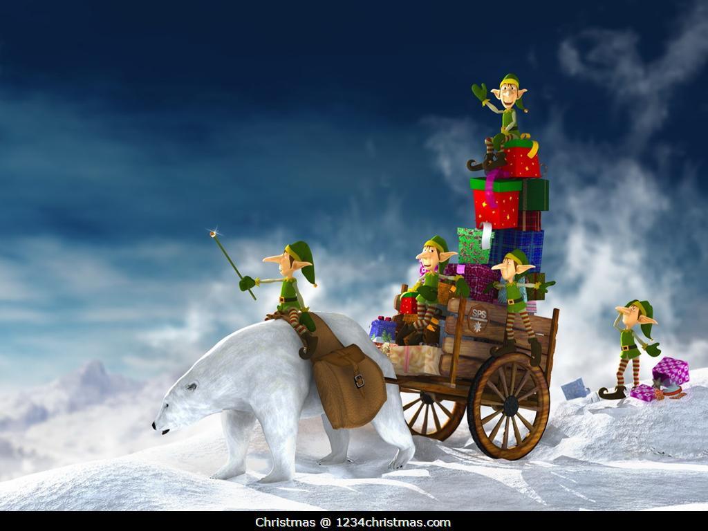 Christmas Elves (Elf) Wallpaper for Free Download