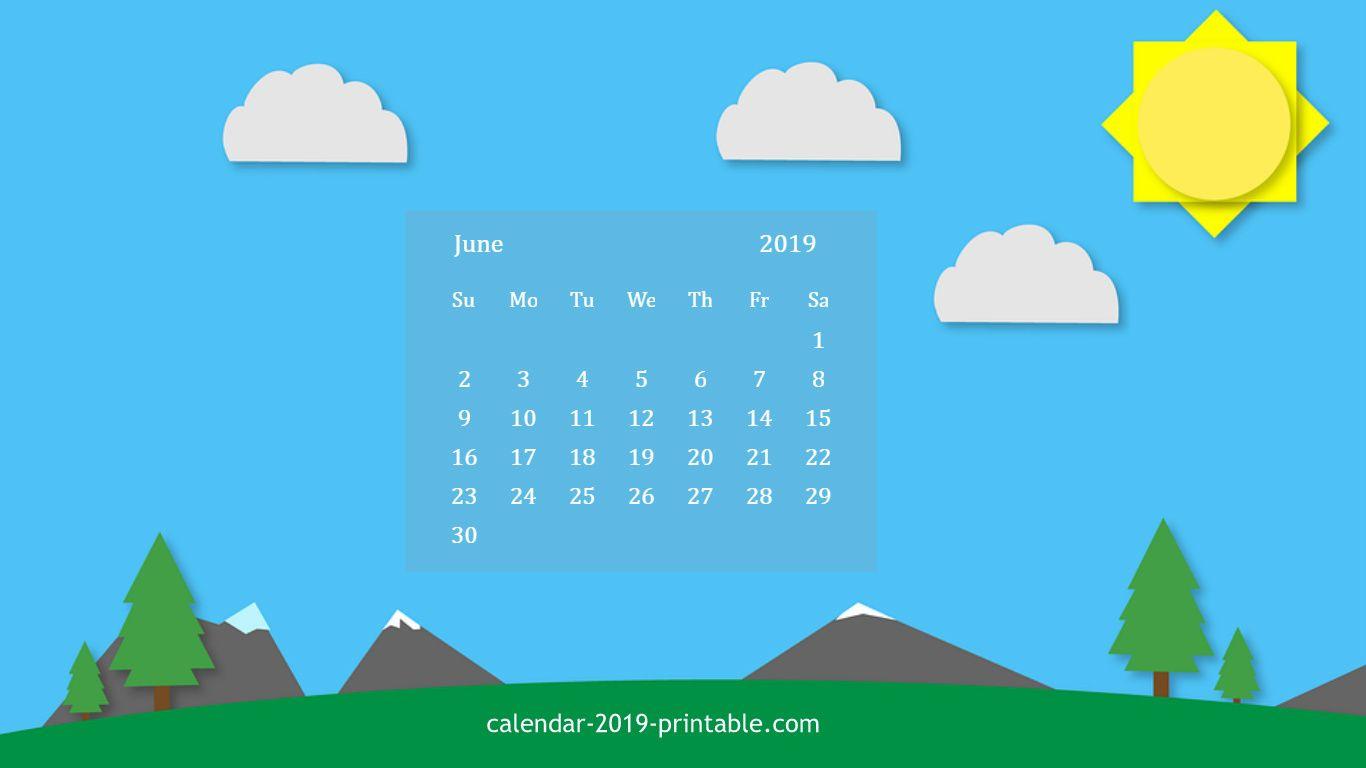 june 2019 calendar HD wallpaper. Calendar 2019 Wallpaper in 2019