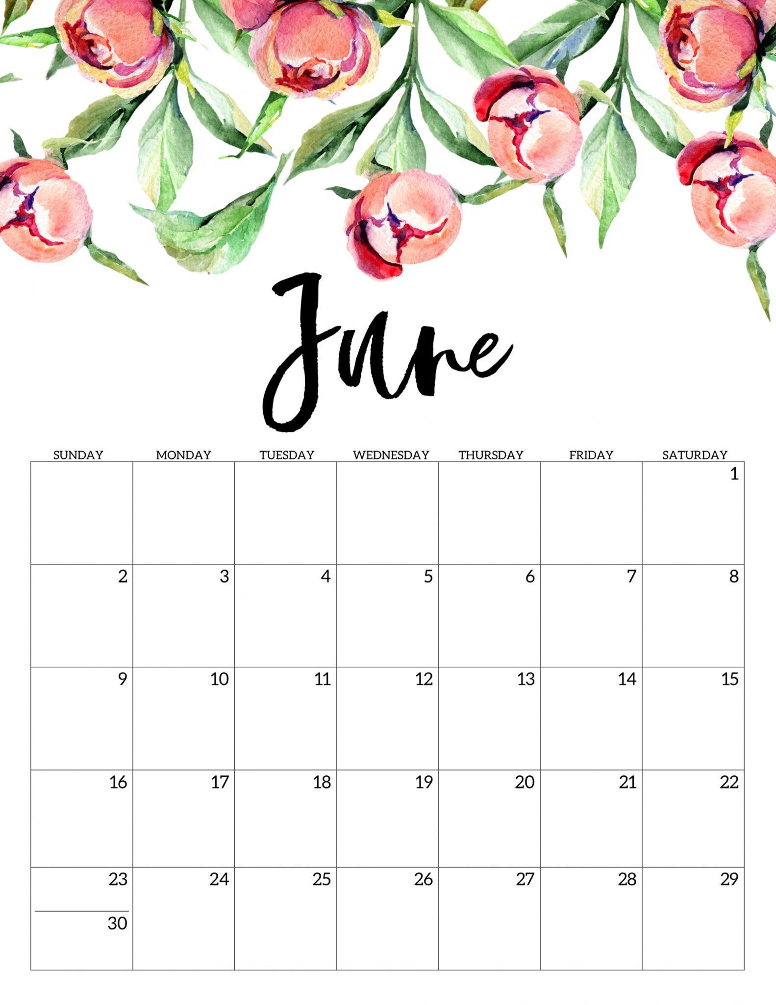June 2019 Calendar Printable , Word, Excel