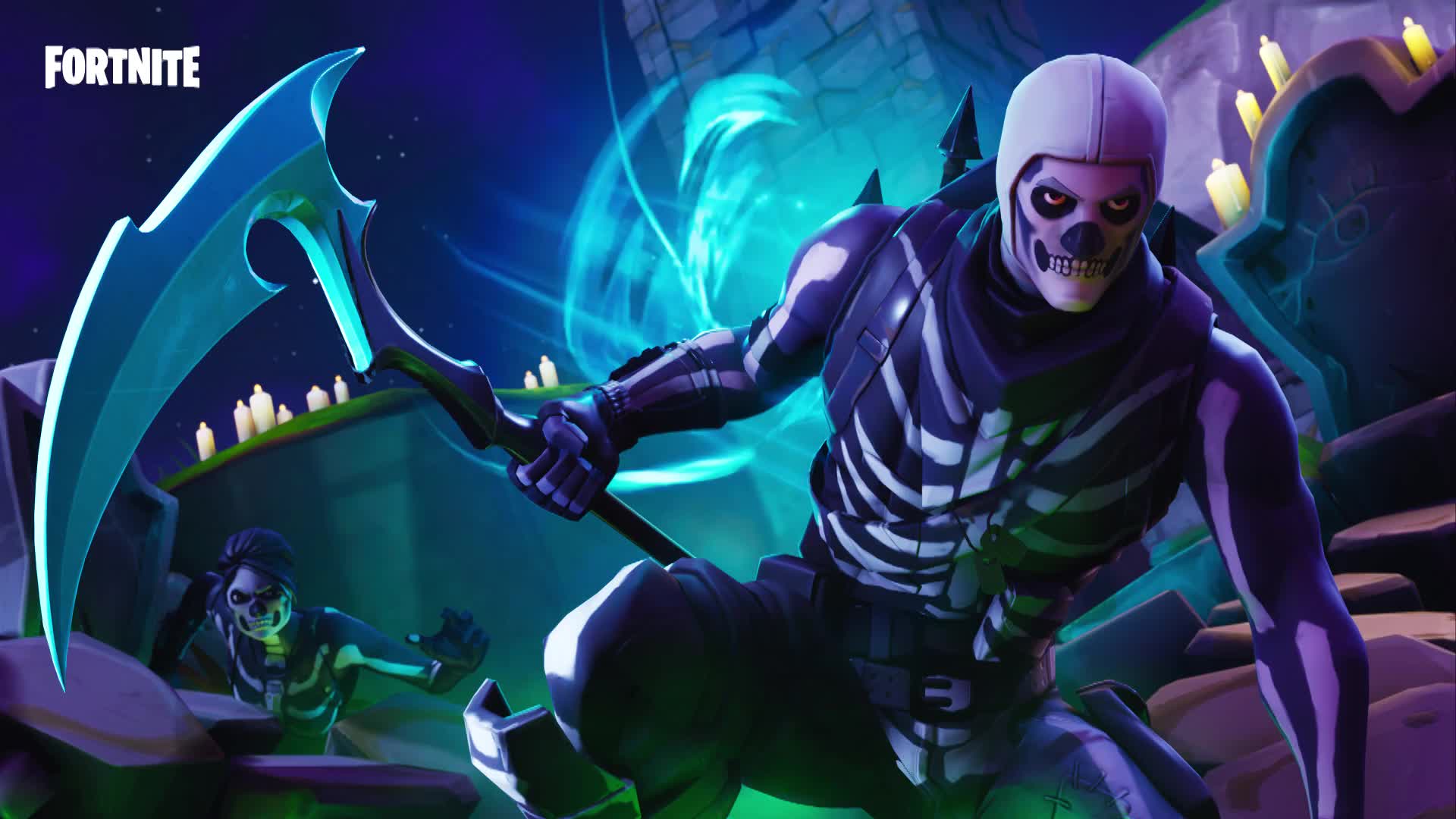 Fortnite Skeleton Skull Trooper Live Wallpaper