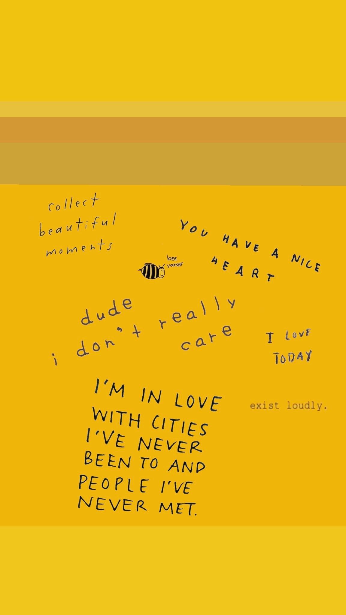 Sad Yellow Aesthetic Quotes Kesho Wazo