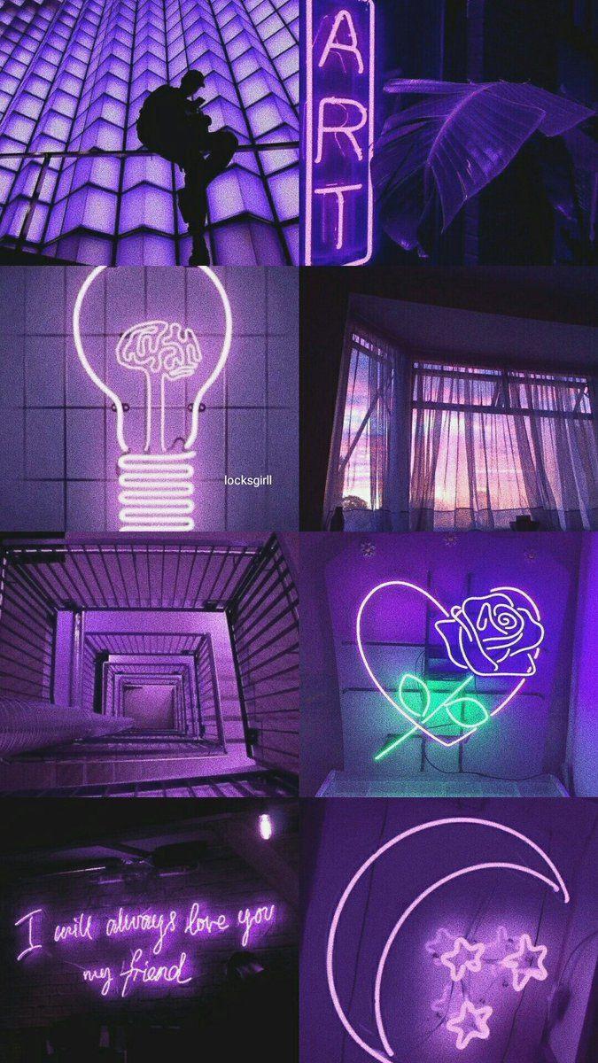 purple wallpaper aesthetic girl