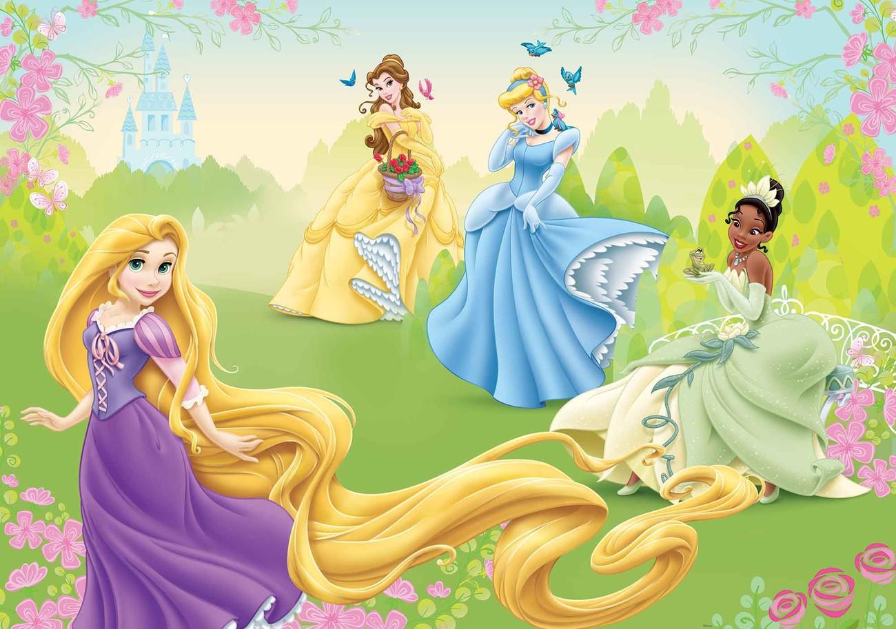 Disney Princesses Rapunzel Tiana Belle Wall Paper Mural. Buy at