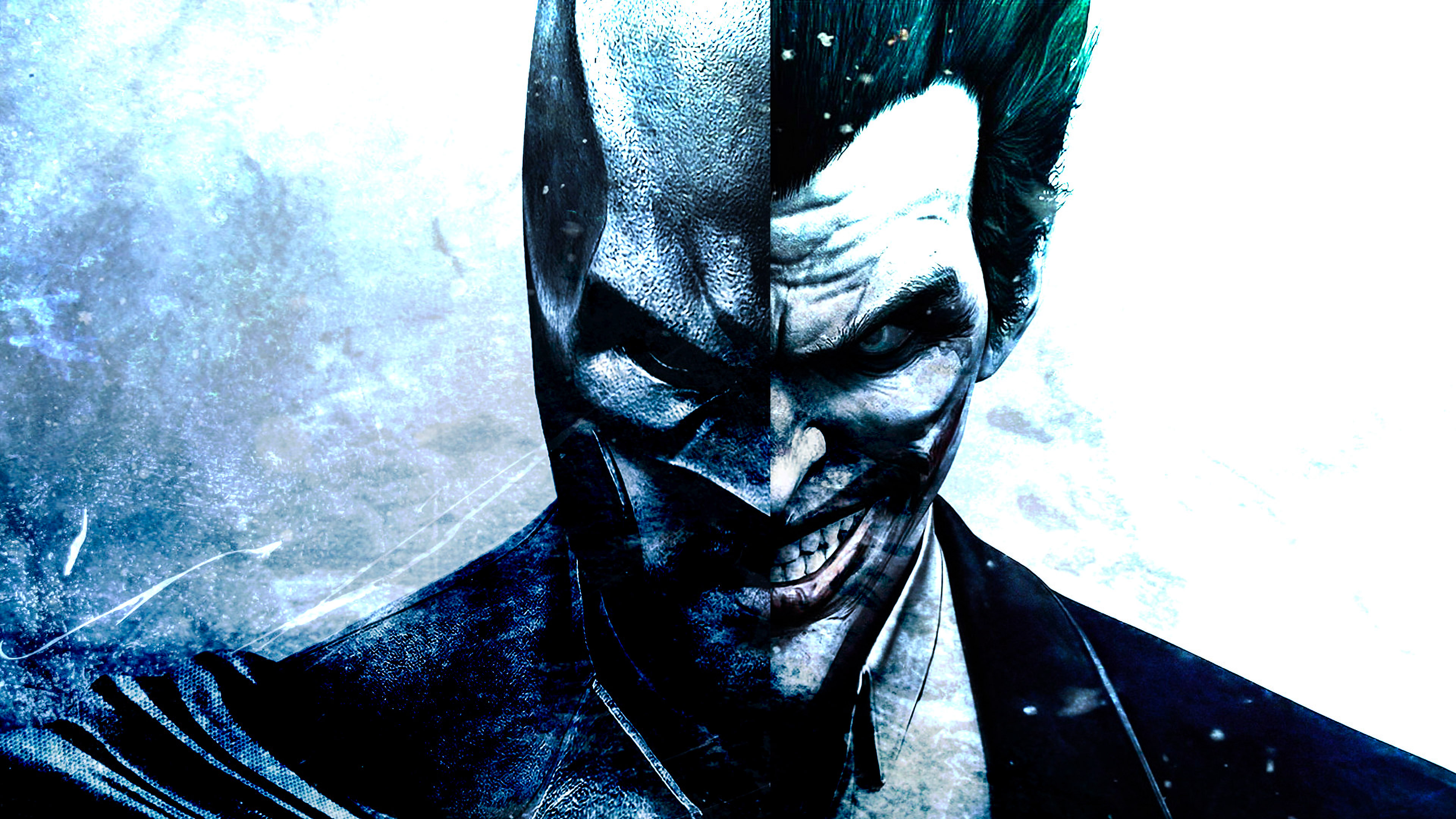Batman Joker Face 4K Wallpaper