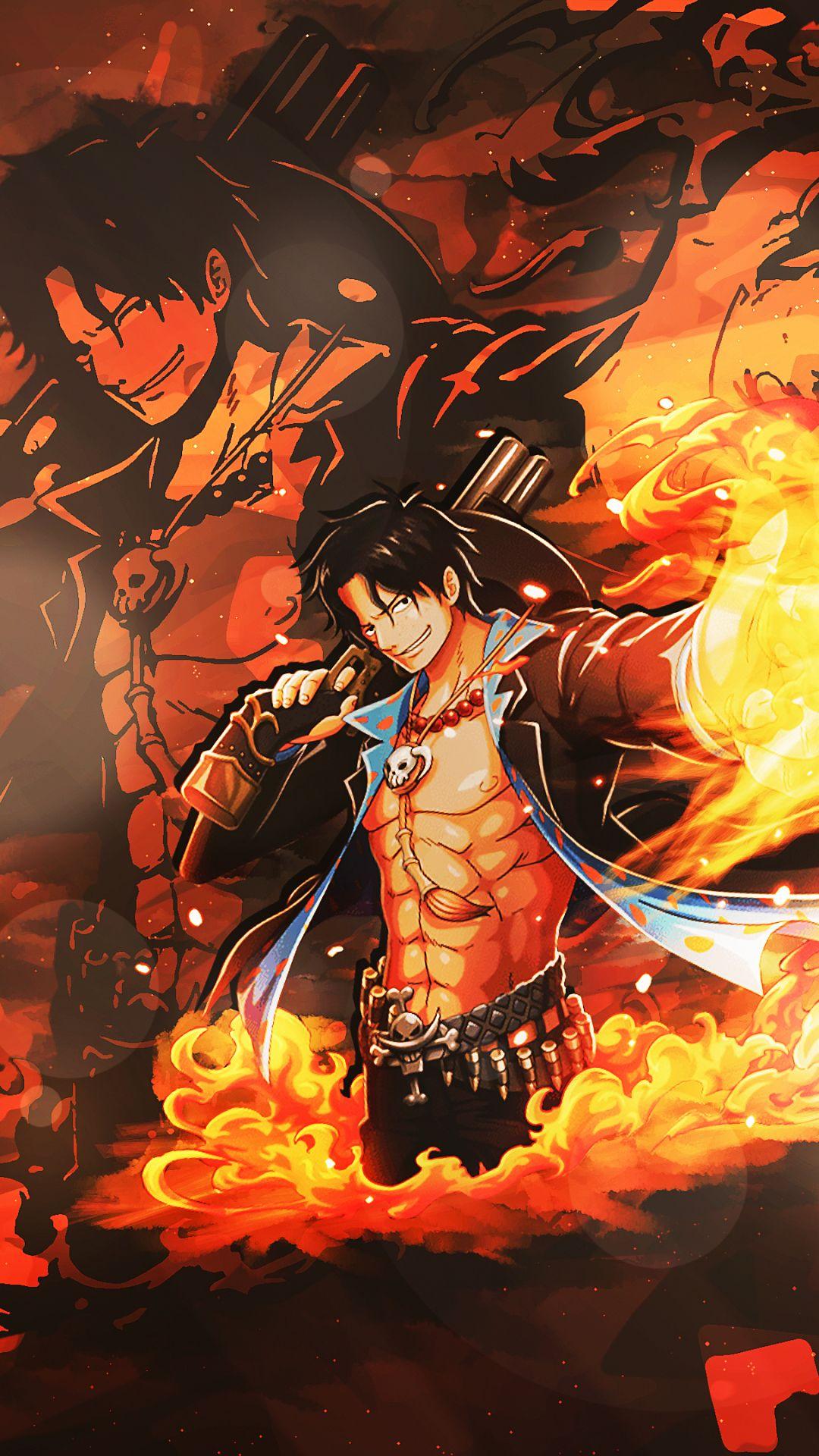 Ace Flame One Piece Anime 4K Wallpaper #6.790