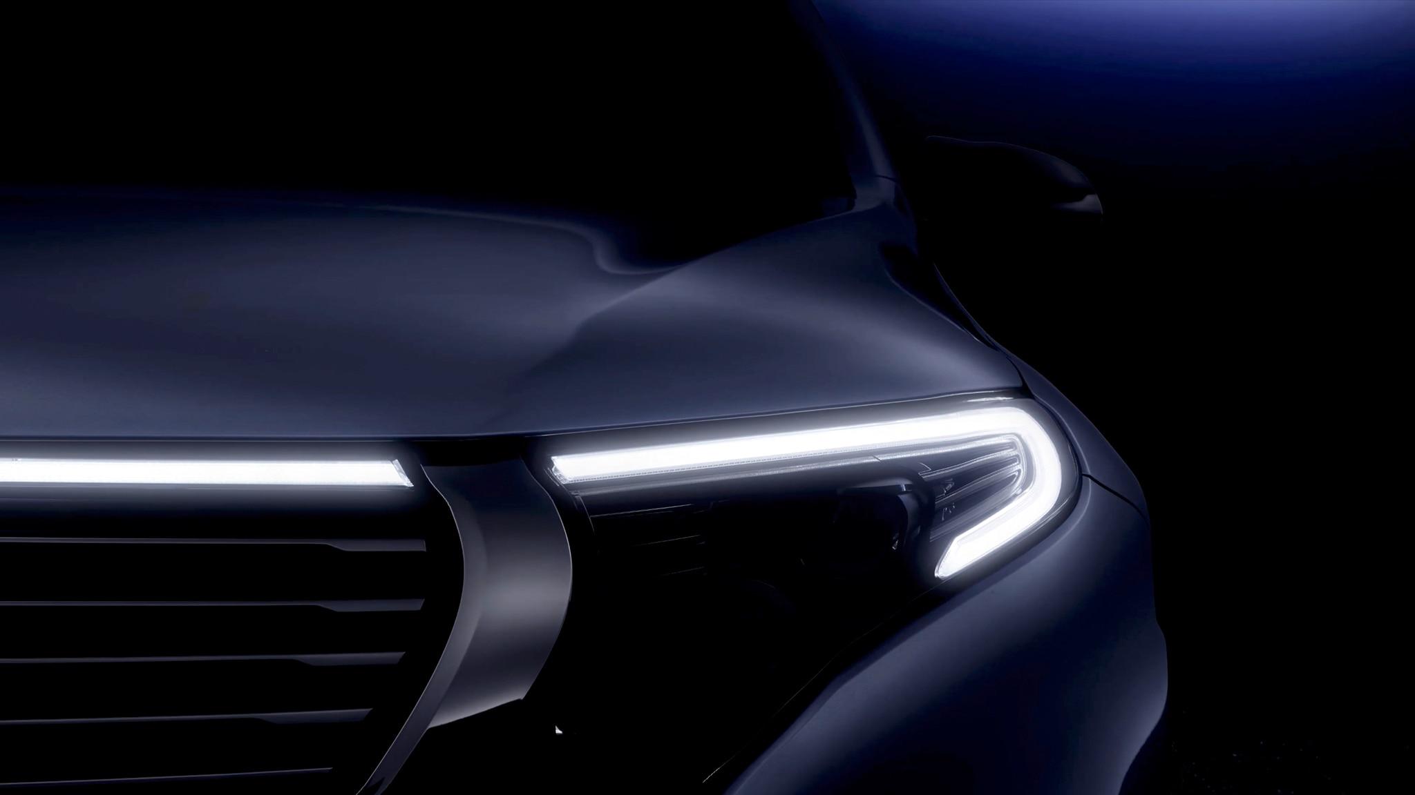 Mercedes Benz EQC Shows Off Lights In Teaser