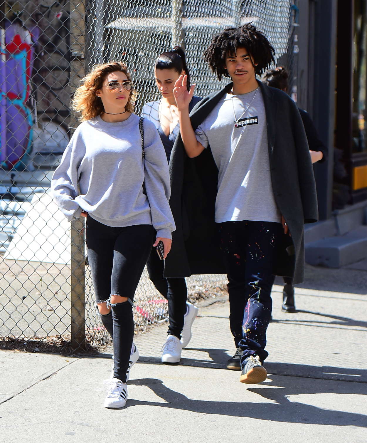 Chantel Jeffries and Luka Sabbat out in Soho -04