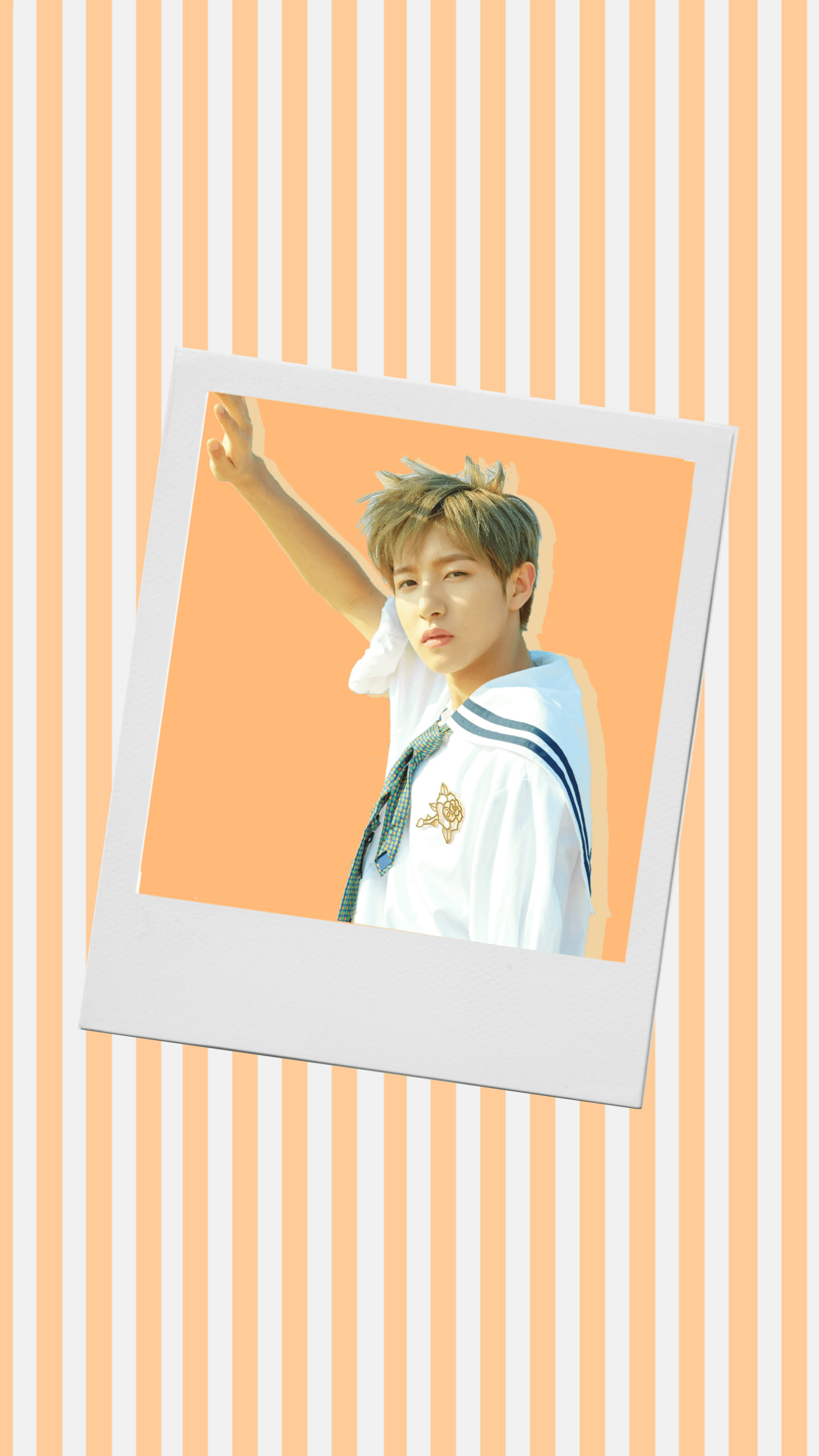 nct dream renjun polaroid wallpaper orange. Kpop Wallpaper in 2019