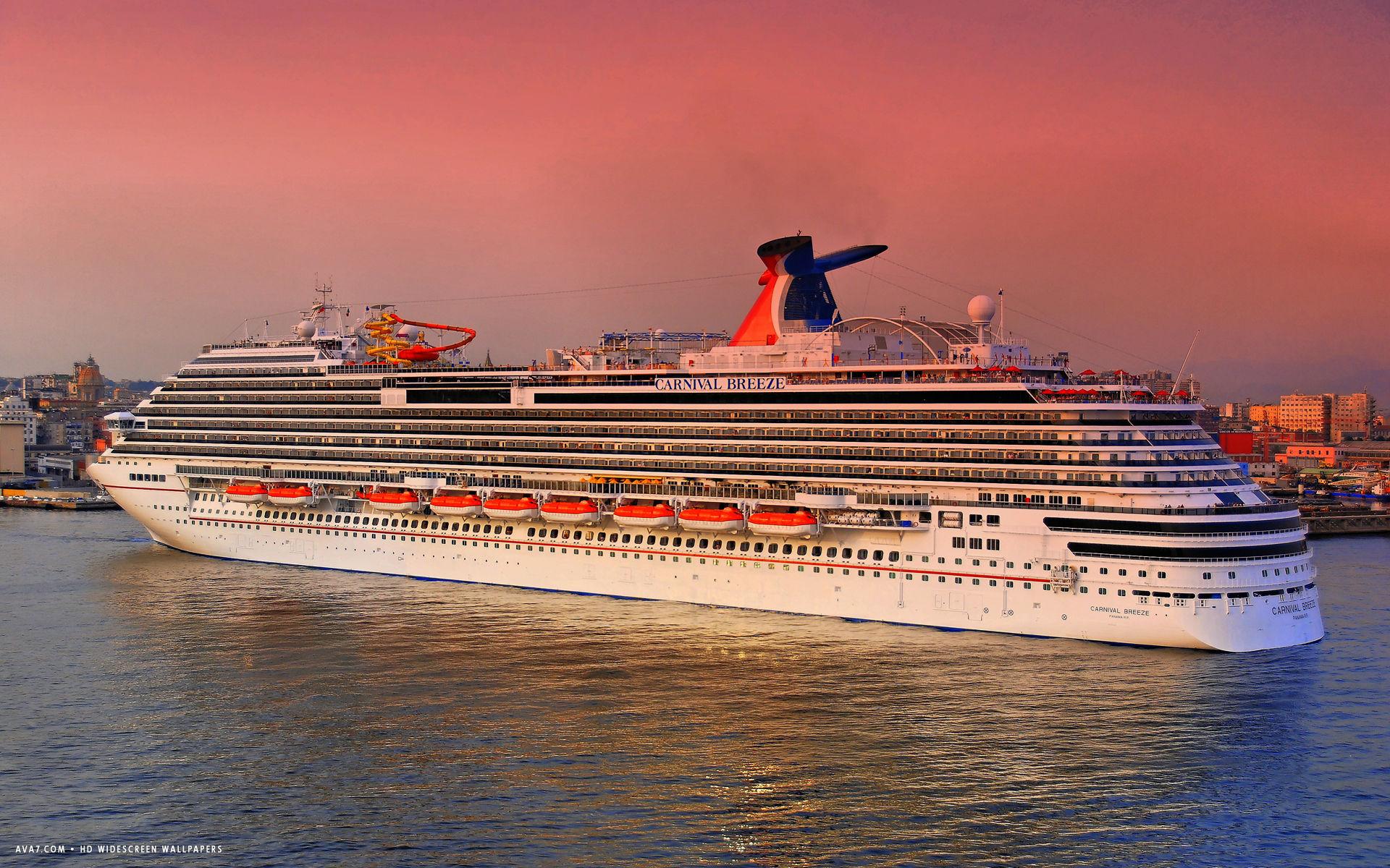 carnival breeze cruise ship HD widescreen wallpaper / cruise ships