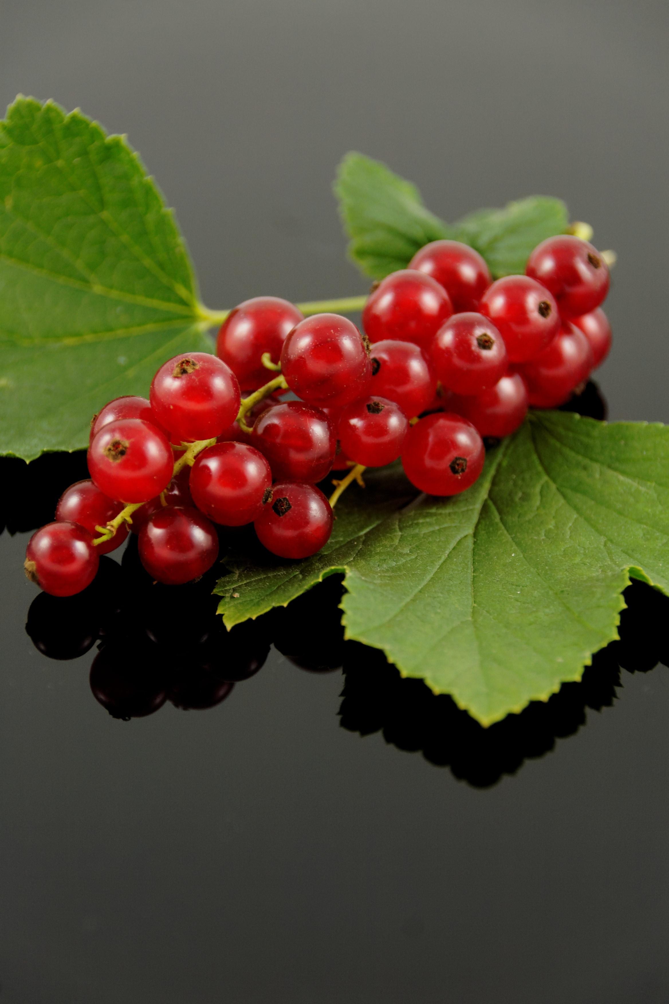 red round fruits in side clear drinking glass with liquids inside