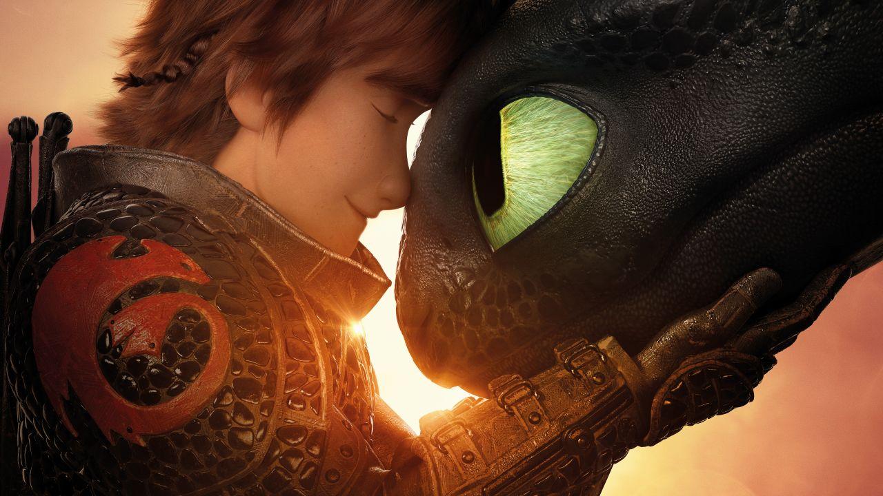 Wallpaper Hiccup, Night Fury, Toothless, How to Train Your