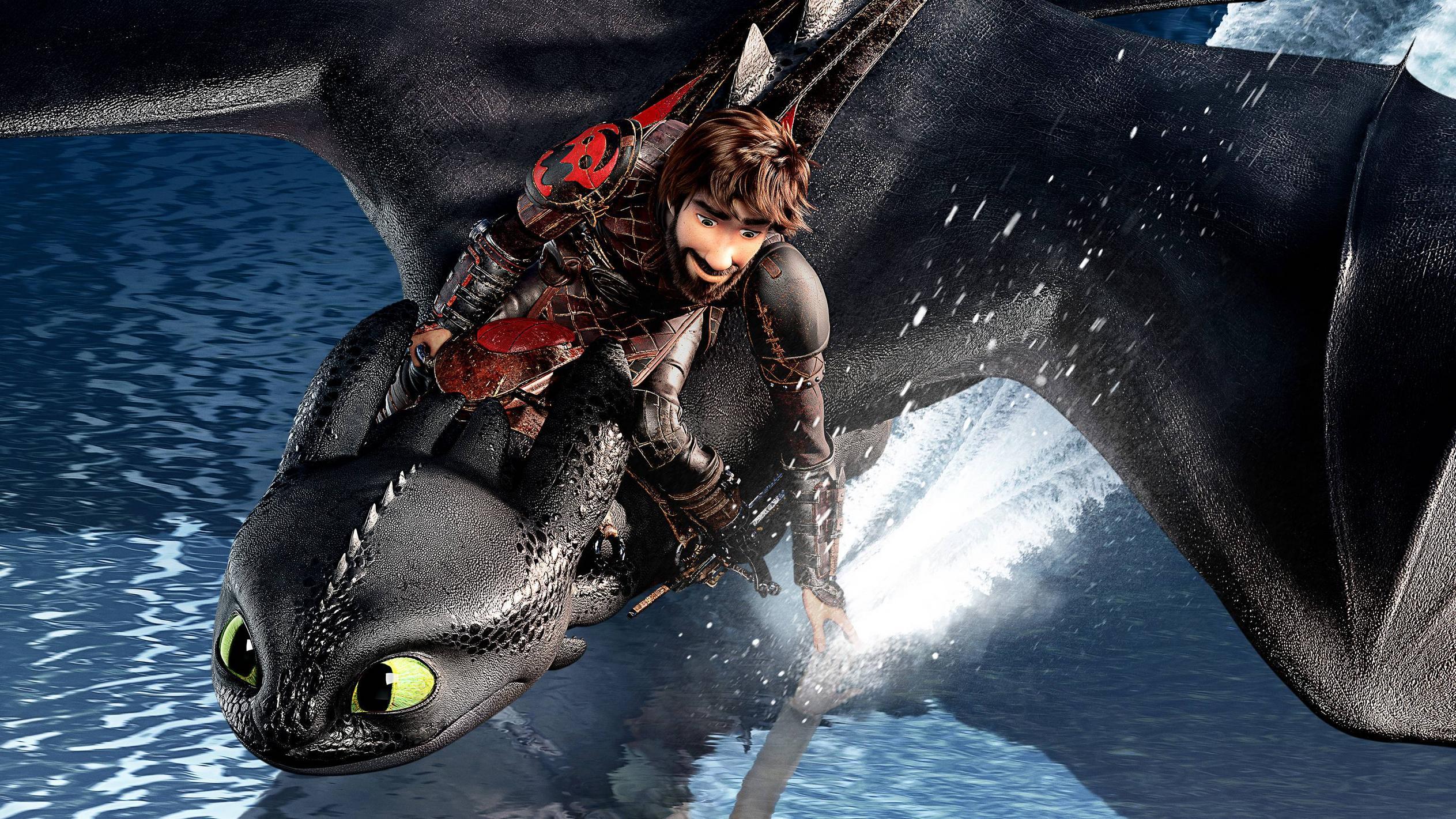 High Definition Wallpaper Of Hiccup And His Night Fury From How To