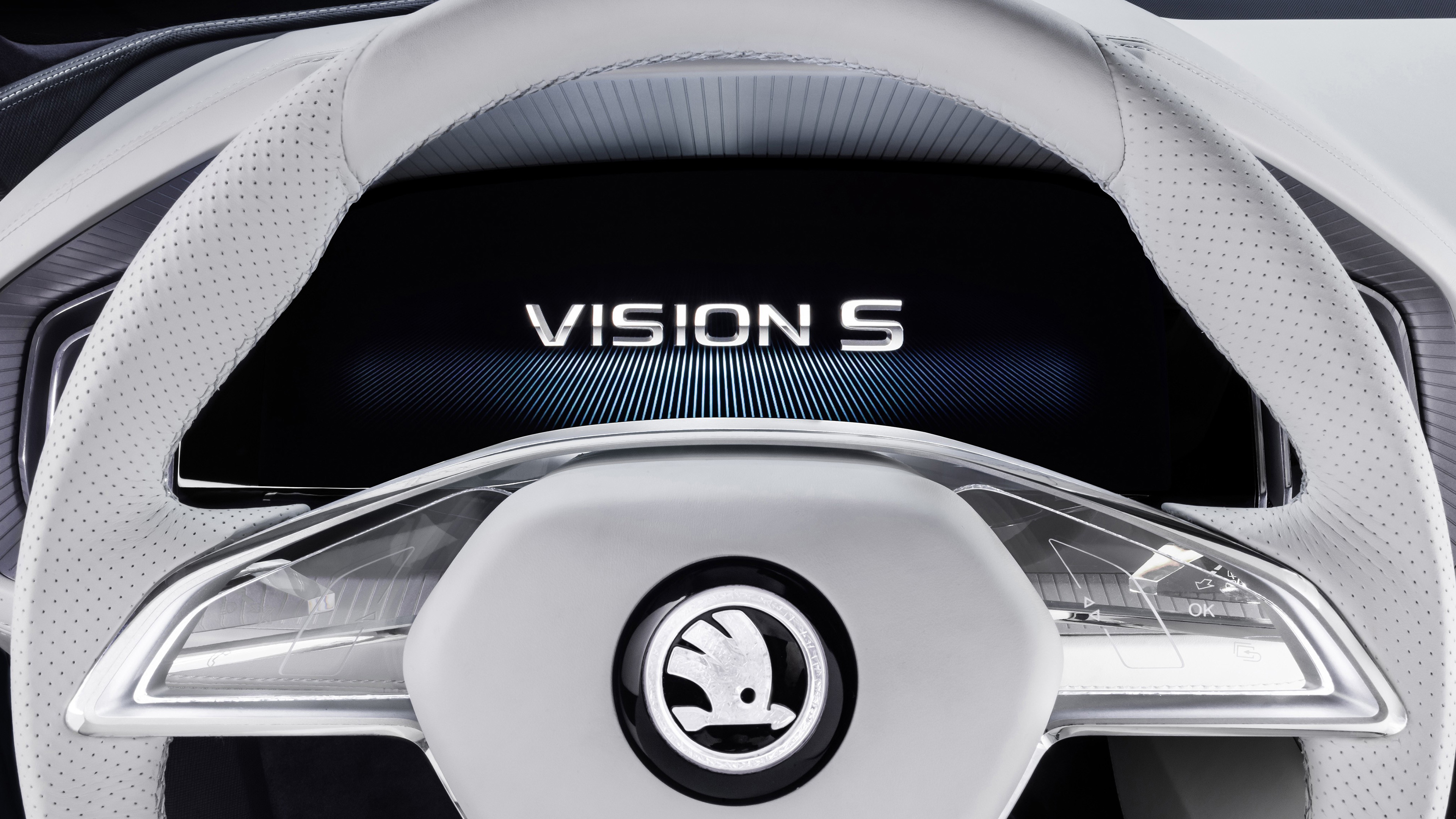 Skoda Vision S Logo Wallpaper
