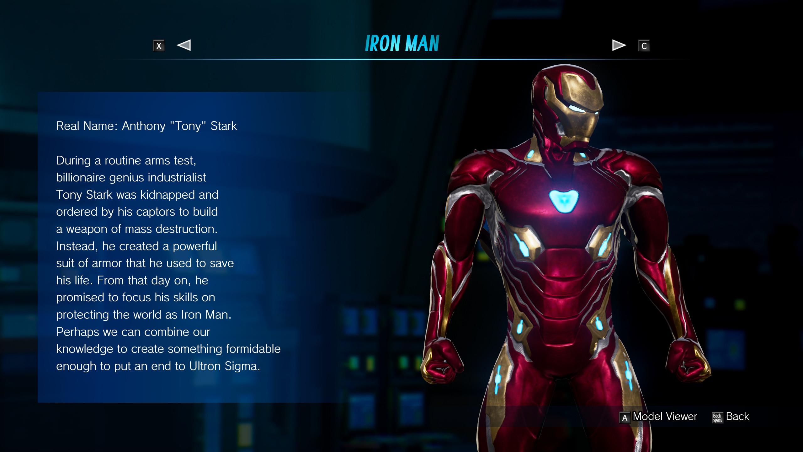 Infinity War Iron Man Mk 50. Marvel vs. Capcom: Infinite Skin Mods