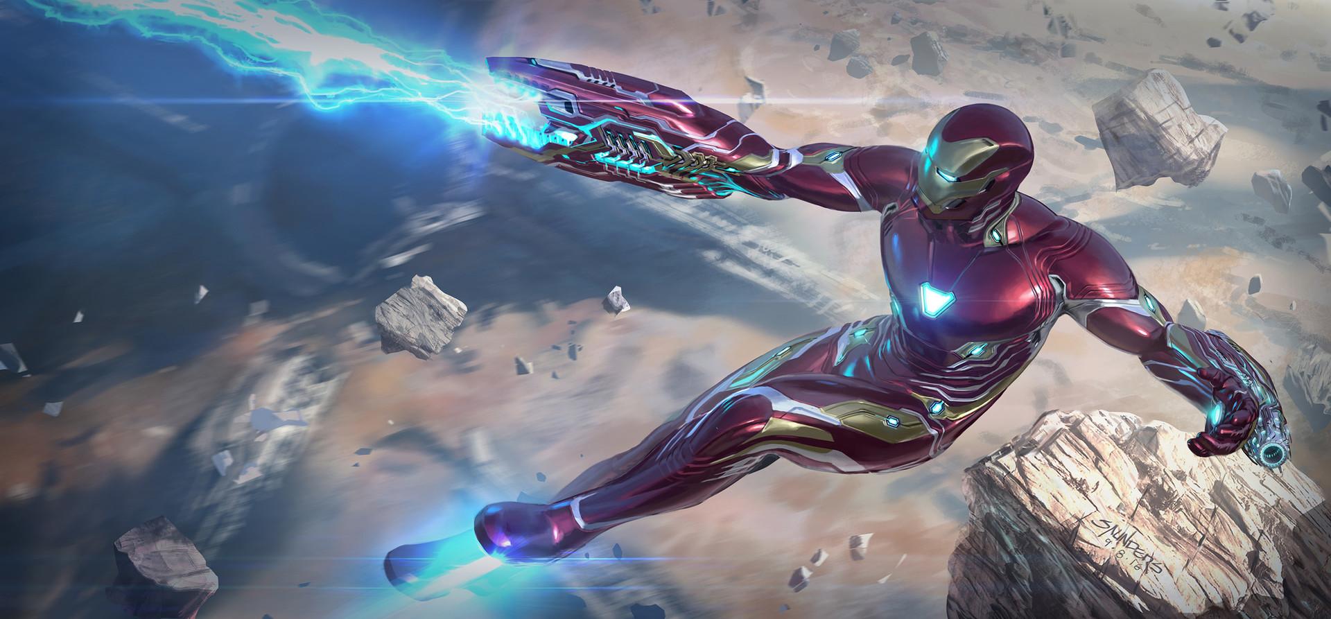 Avengers: Infinity War Man Mk50 on Titan Keyframe