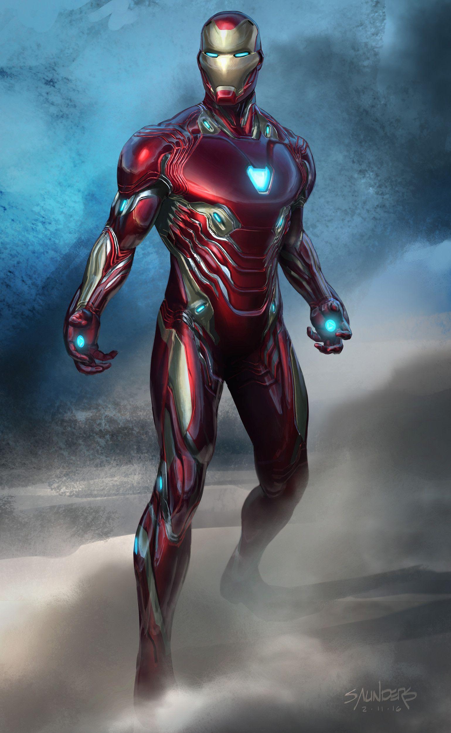 Avengers: Infinity War Man Mk50 Original sketch