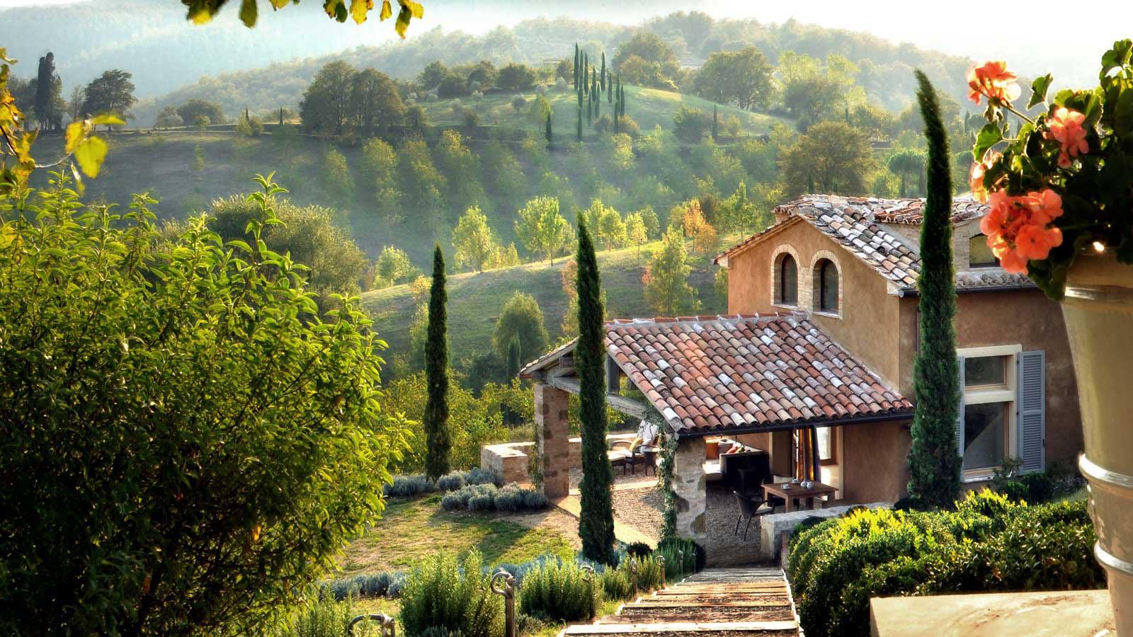 Italian Country Villas HD Wallpaper, Background Image
