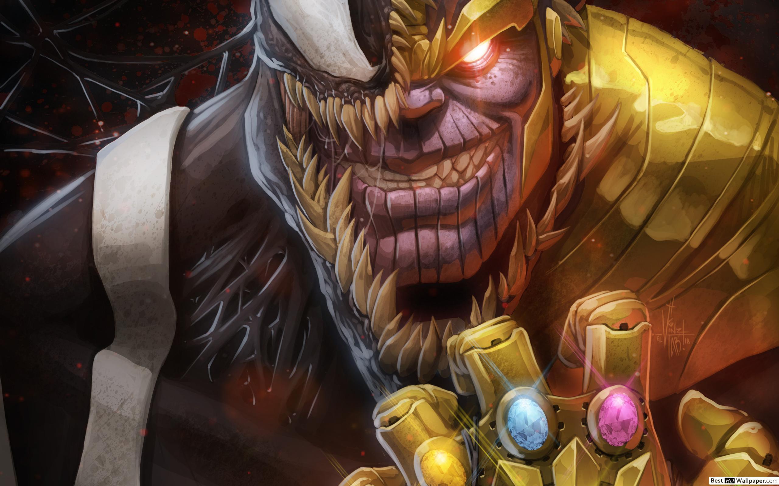 Avengers: Endgame vs Thanos HD wallpaper download