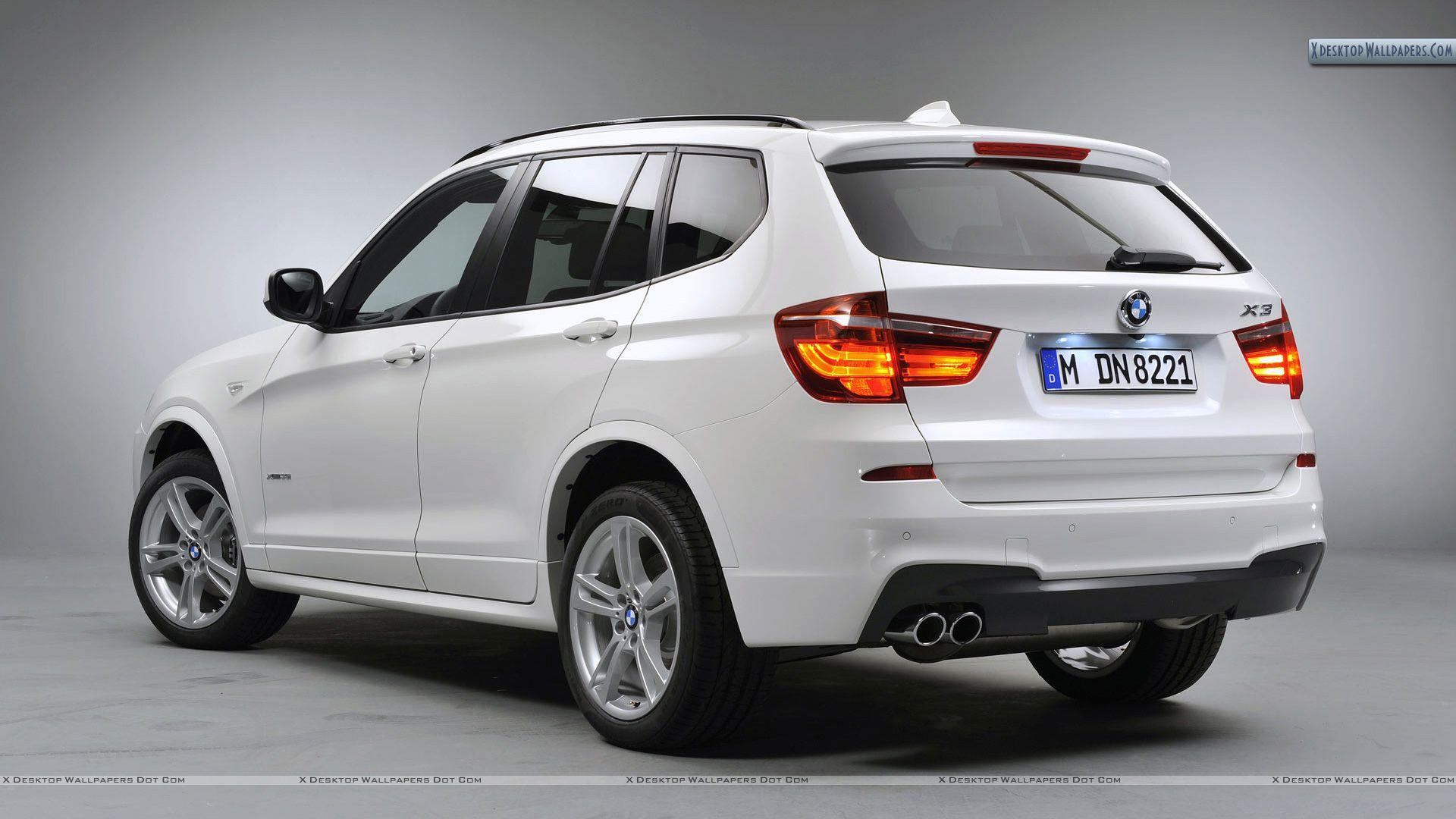 BMW X3 Back Pose In White Color Wallpaper