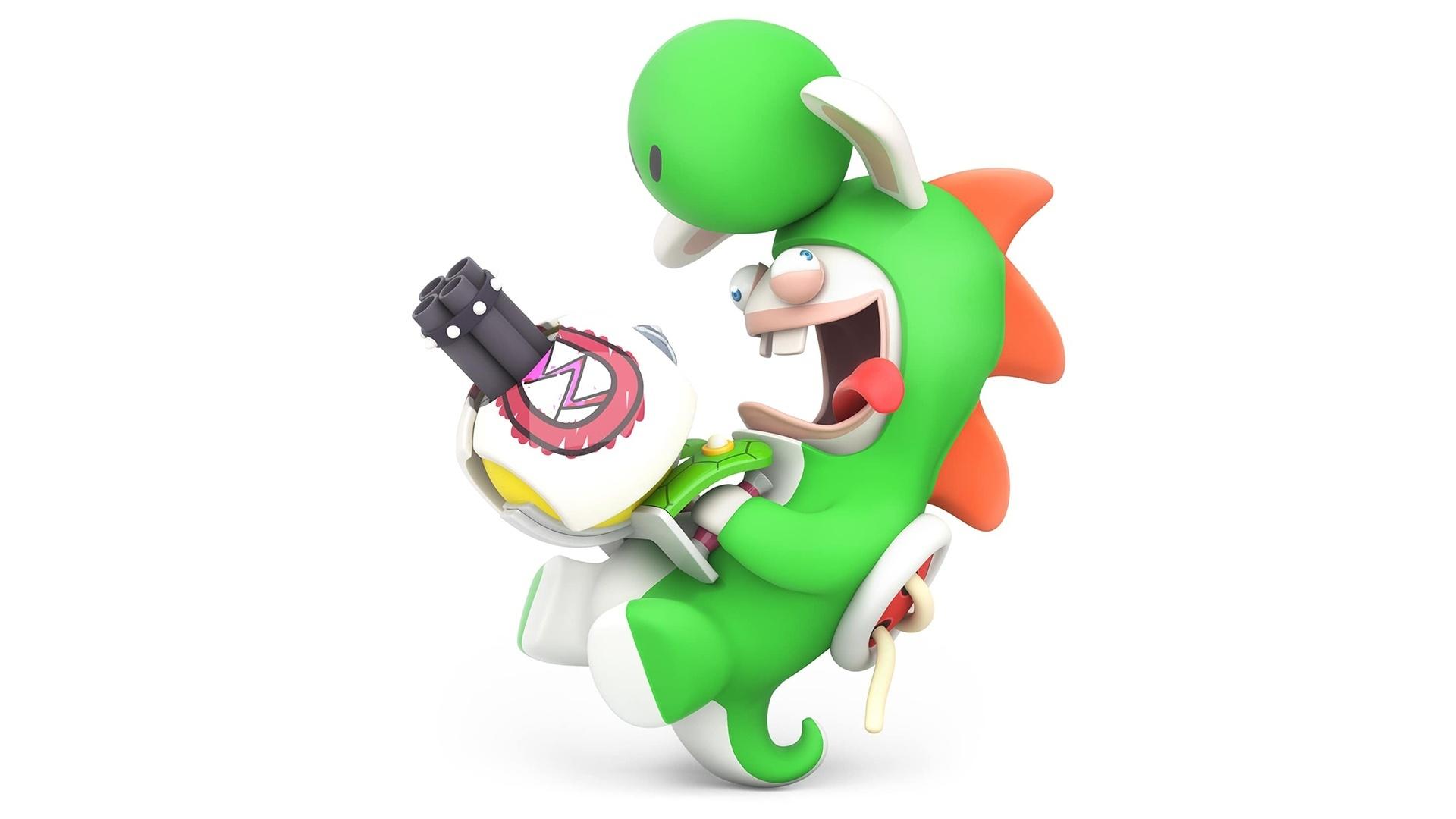 Video Game, Rabbid Yoshi Mario + Rabbids Kingdom Battle
